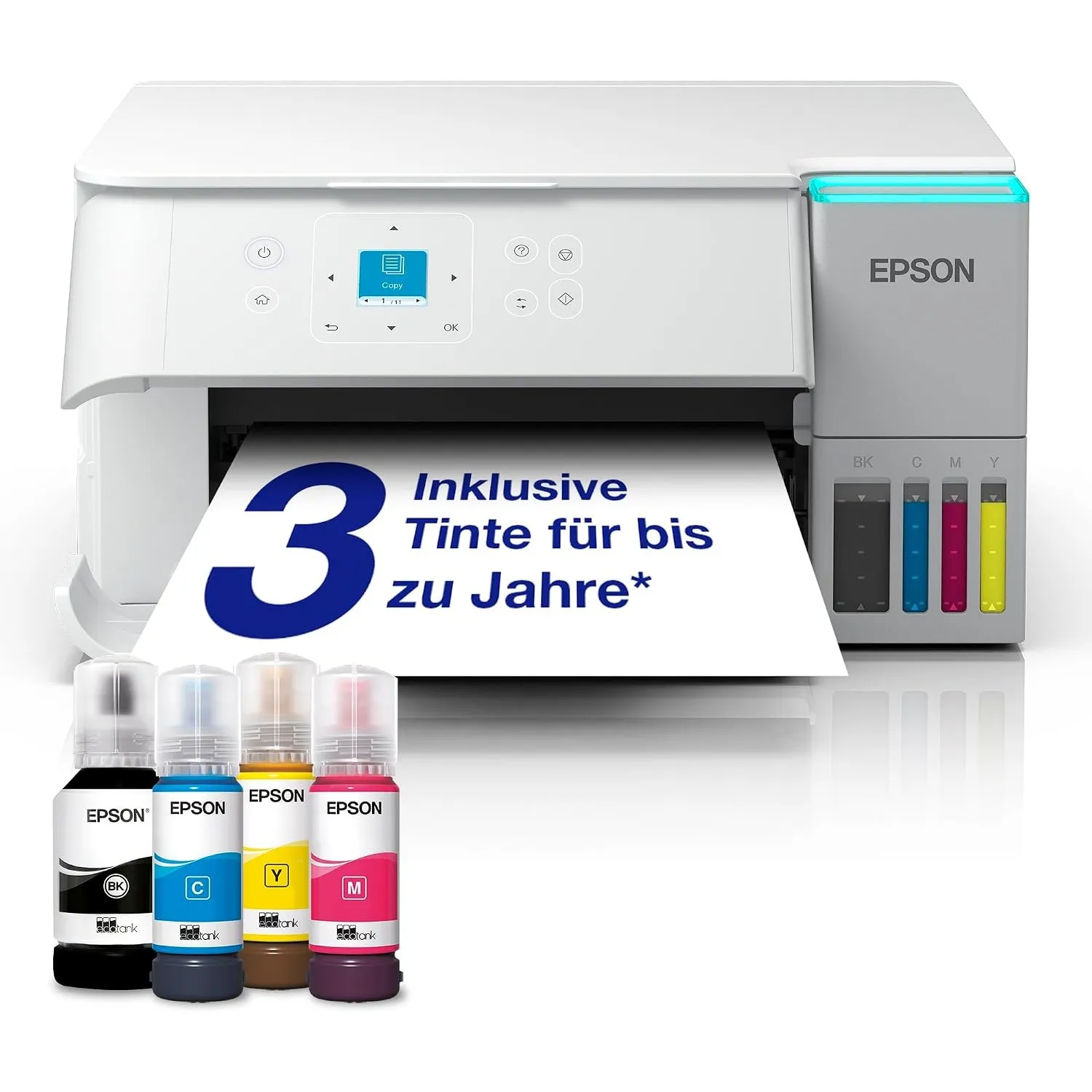 Epson EcoTank ET-2959 Tintentankdrucker | für vielbeschäftigte Haushalte | WLAN | A4 | Drucken, Kopieren, Scannen | 3.7…