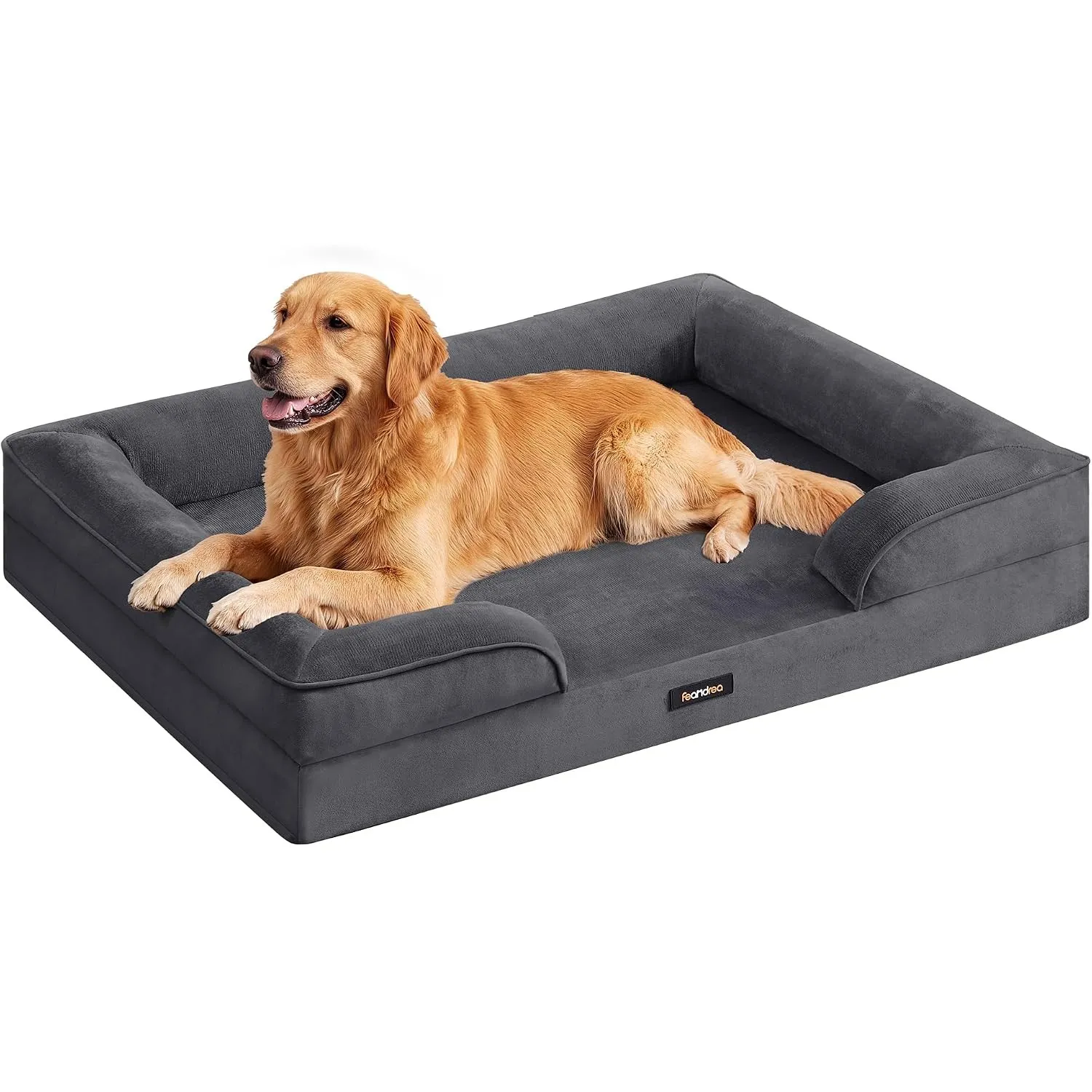 FEANDREA Orthopädisches Hundebett, Hundekissen, 112 x 81 x 17 cm