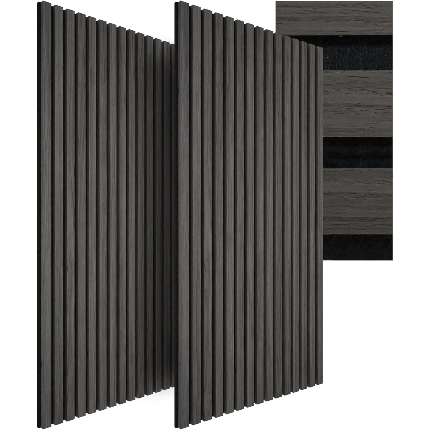 tectake® 3D Akustikpaneele 120 x 60 x 2,1 cm, Holz Optik Paneele, Wandpaneele in Holzoptik als Schallabsorber, Panels f…