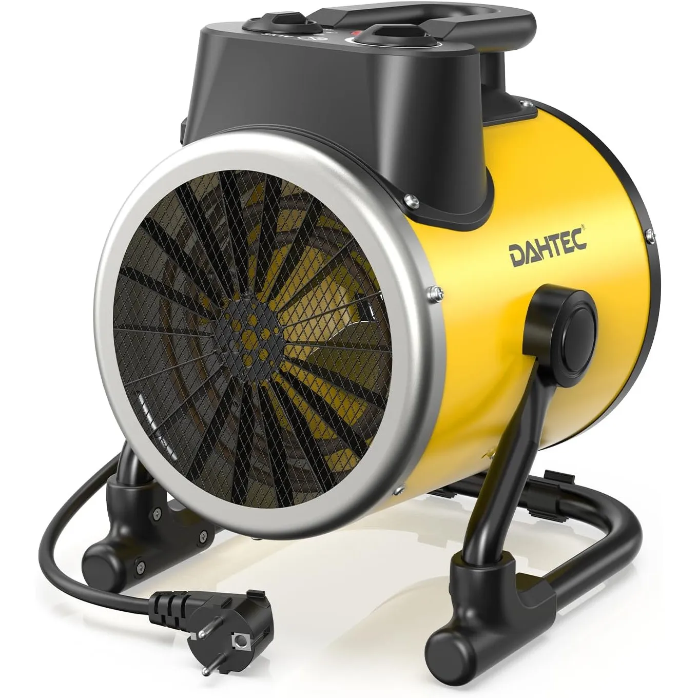 DAHTEC Heizlüfter 3000W IP24 mit Thermostat, Heizkanone, Bautrockner