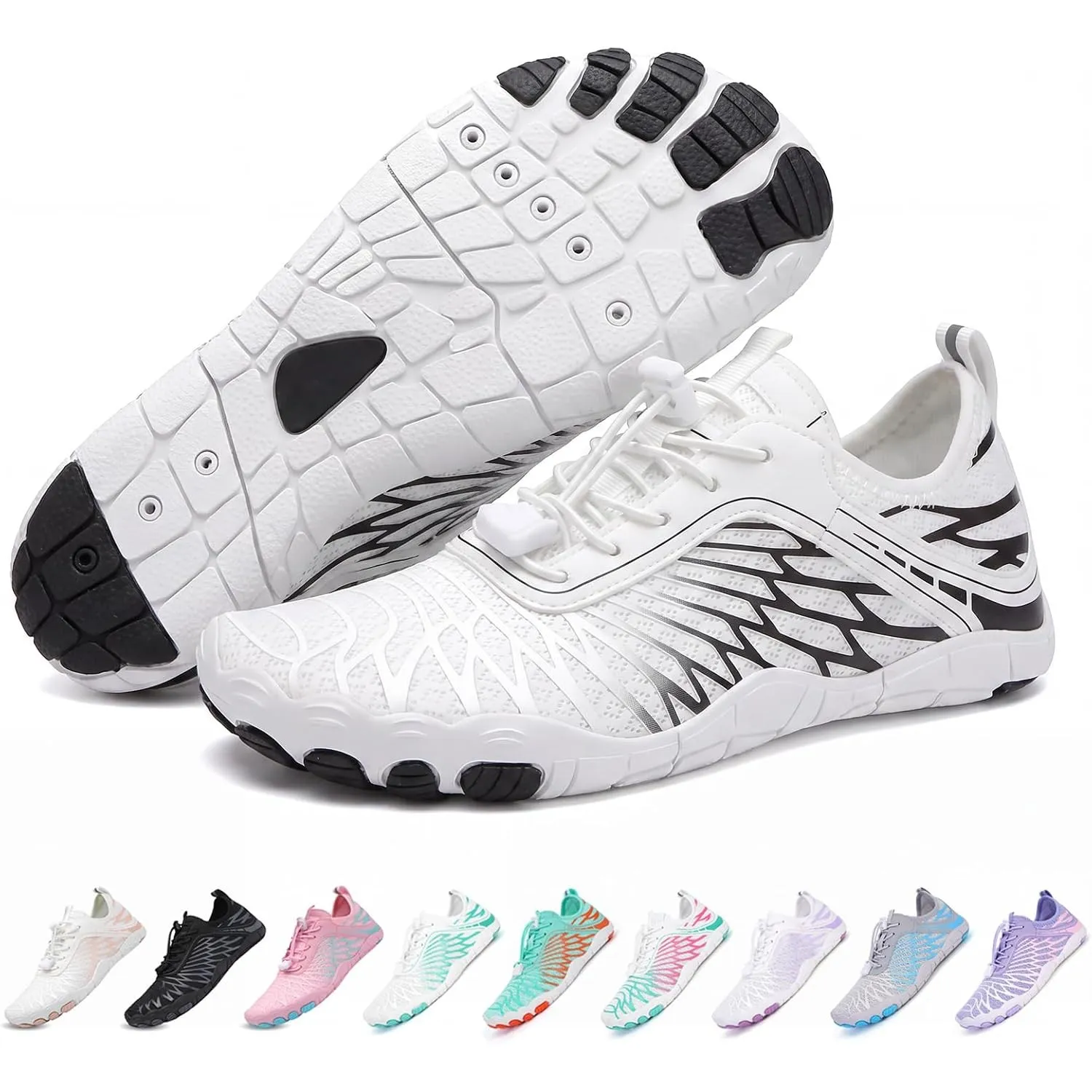 RUYI Unisex Barfuss Schuhe Damen Herren Barfußschuhe, Schnell Trocknend Badeschuhe, Weich Leicht Traillaufschuhe Fitnes…
