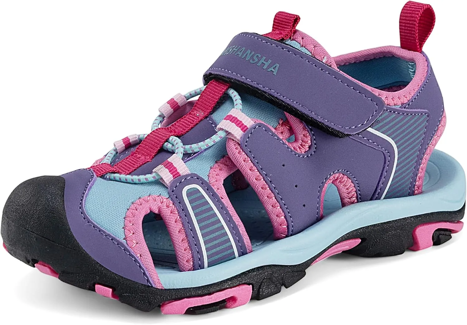 Mishansha Closed Sandals Children's Breathable Non-Slip Beach Sandals Outdoor Summer Size 24-38