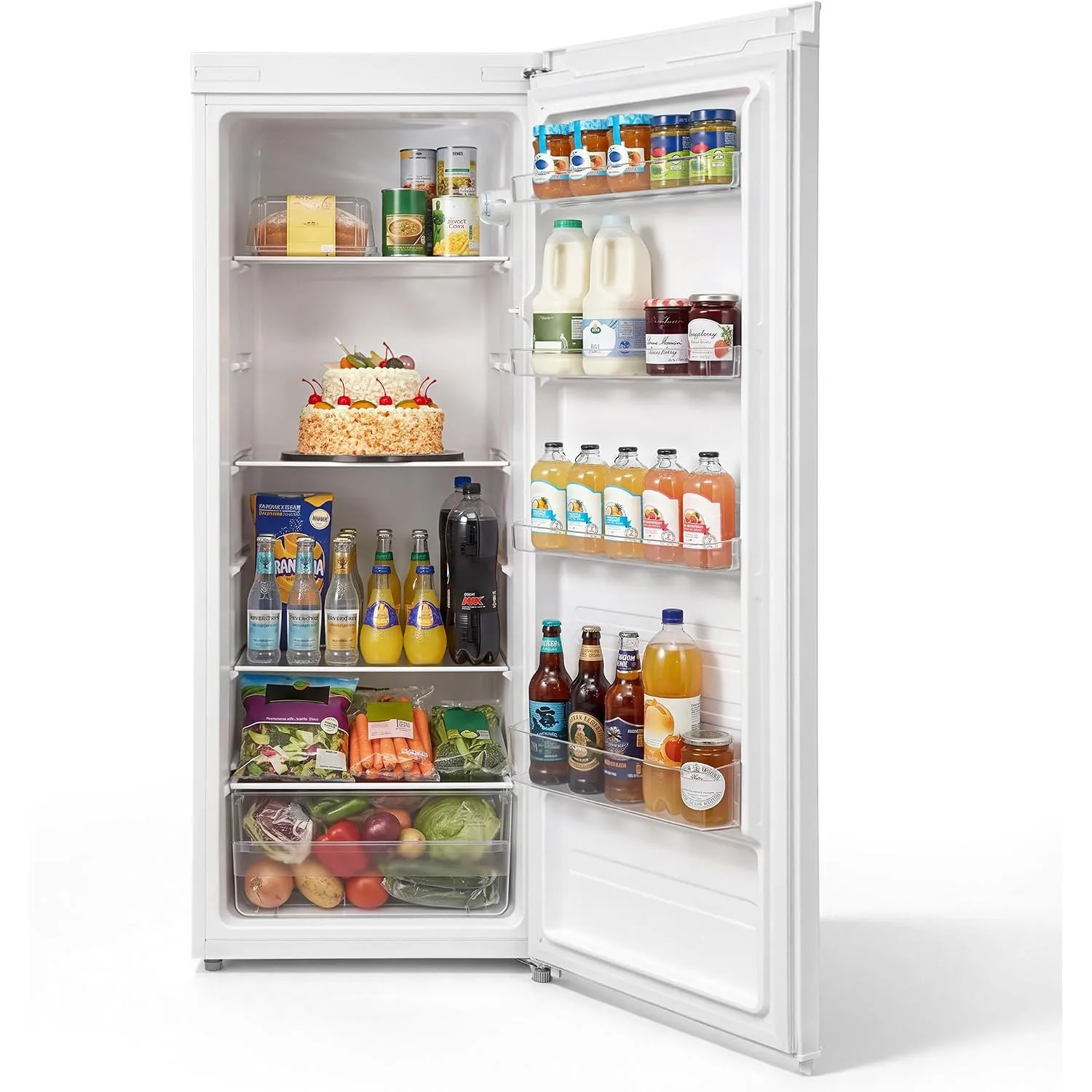 Comfee 230L kühlschrank ohne Gefrierfach,1–10°C einstellbar, 40 dB,142 cm H