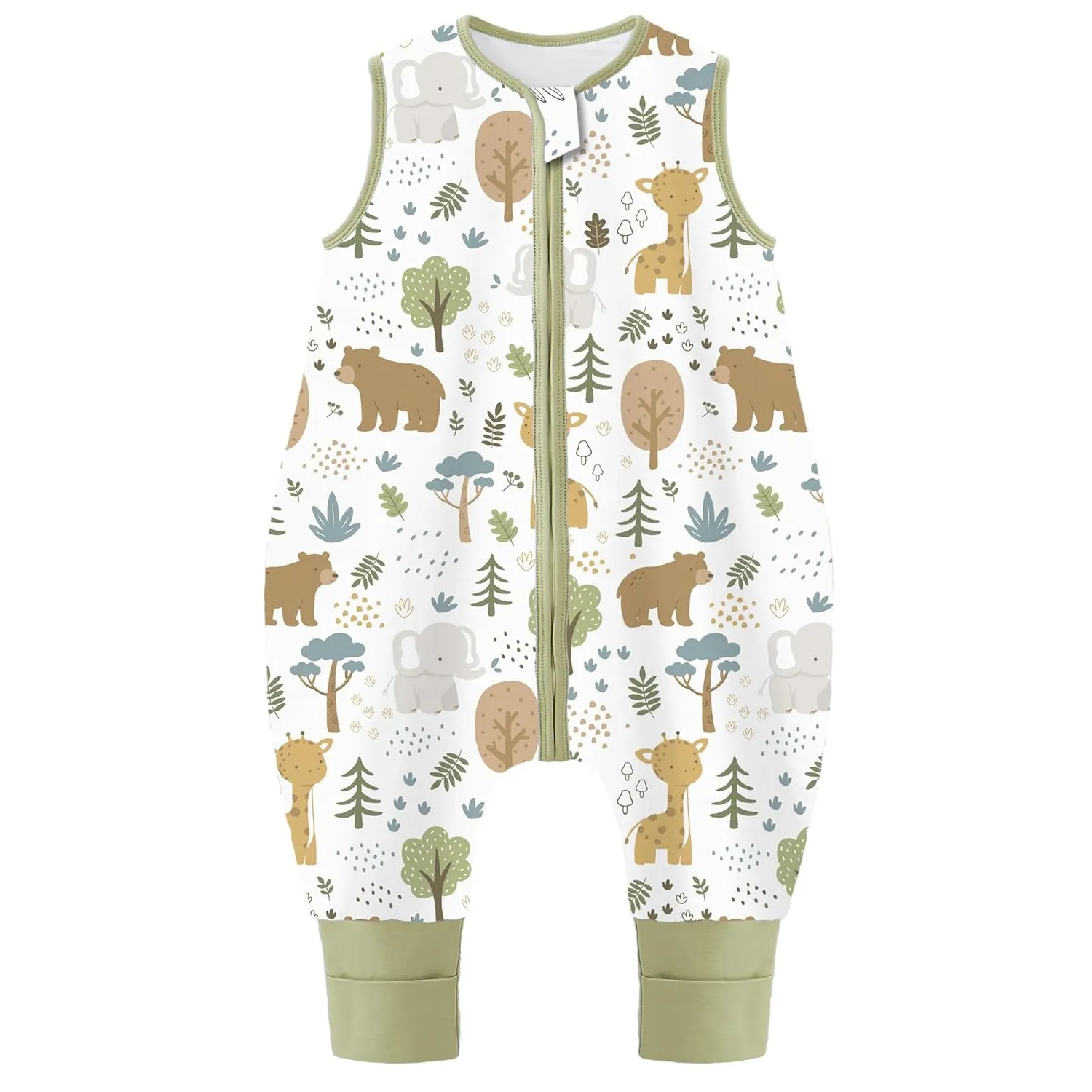 Chilsuessy Baby Schlafsack mit Füßen 1 Tog Kinder Sommer Schlafsack mit Beinen 100% Baumwolle Schlafstrampler für Junge…