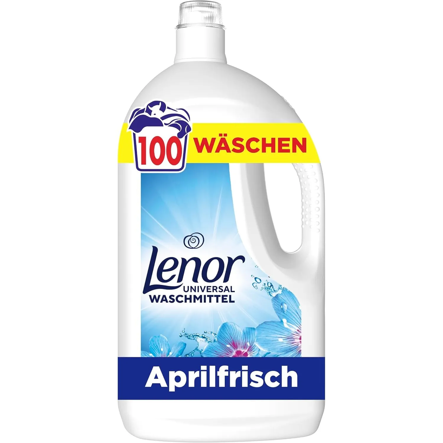 Lenor Flüssigwaschmittel Aprilfrisch, 100 Wäschen, Waschmittel flüssig