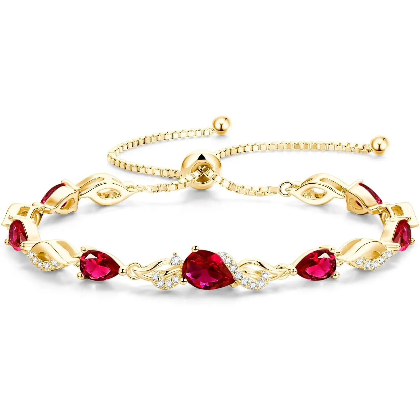 FANCIME Tropfen Vergoldet Silber Tennis Armband Damen