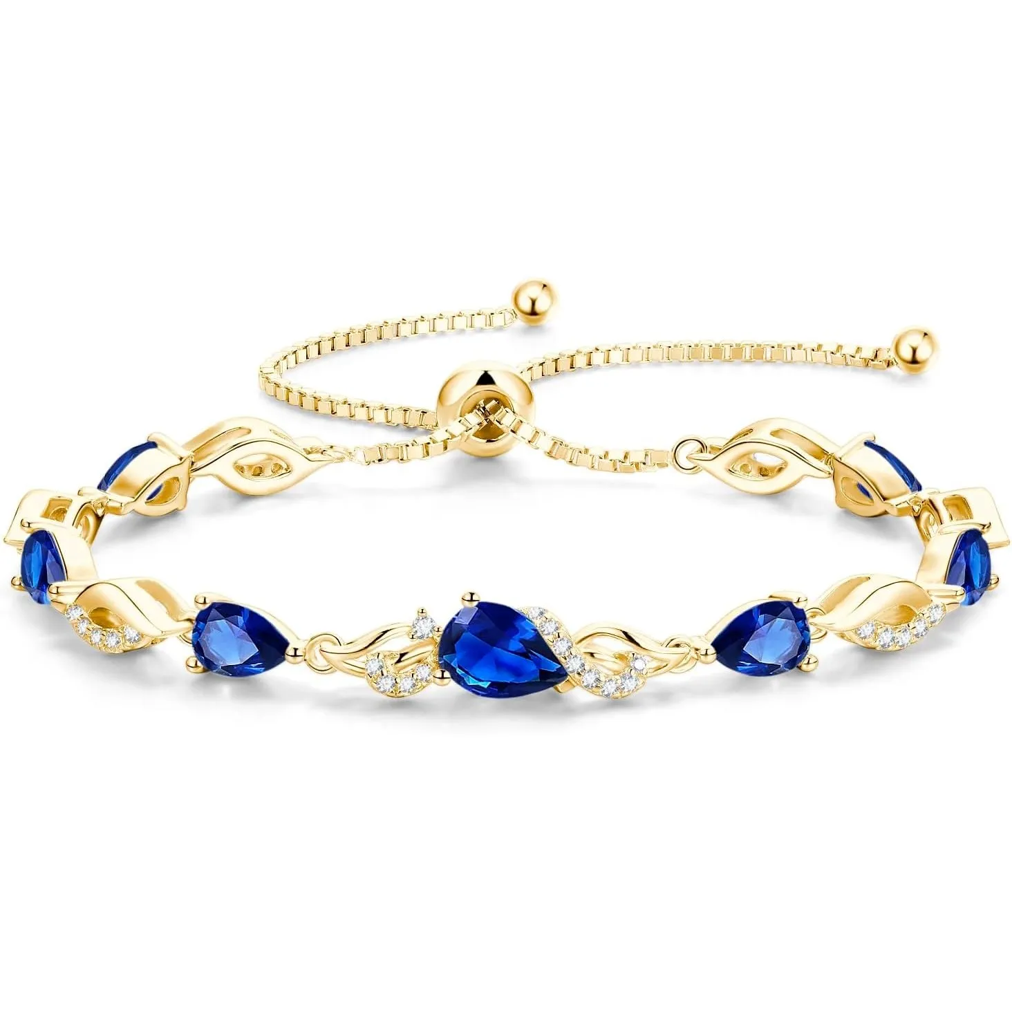 FANCIME Tropfen Vergoldet Silber Tennis Armband Damen