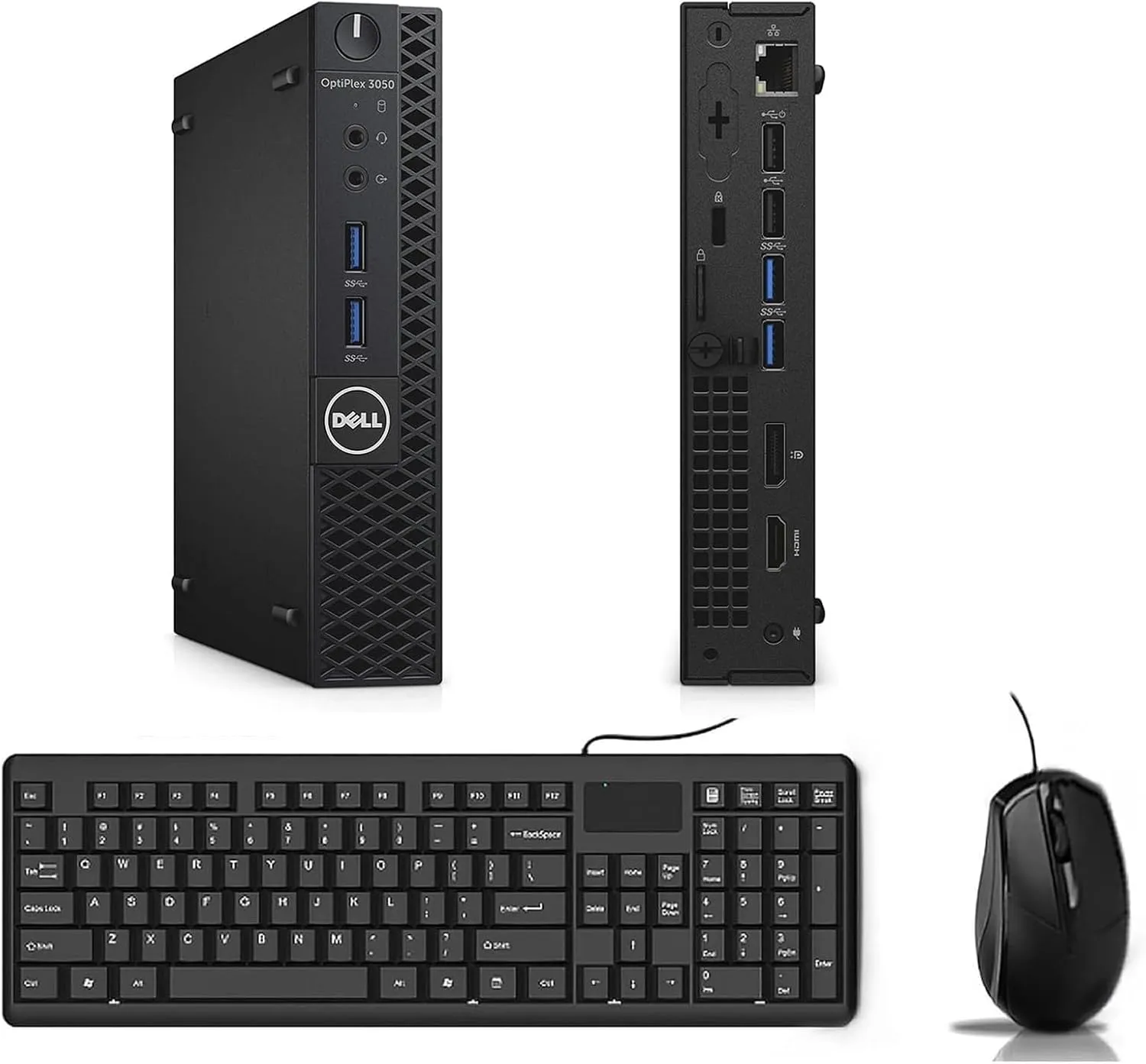 DELL Optiplex 3050 mini Desktop Computer, Intel Core i7-7700, 8GB RAM, 256GB SSD, WiFi, Bluetooth, US QWERTY-Tastatur, …