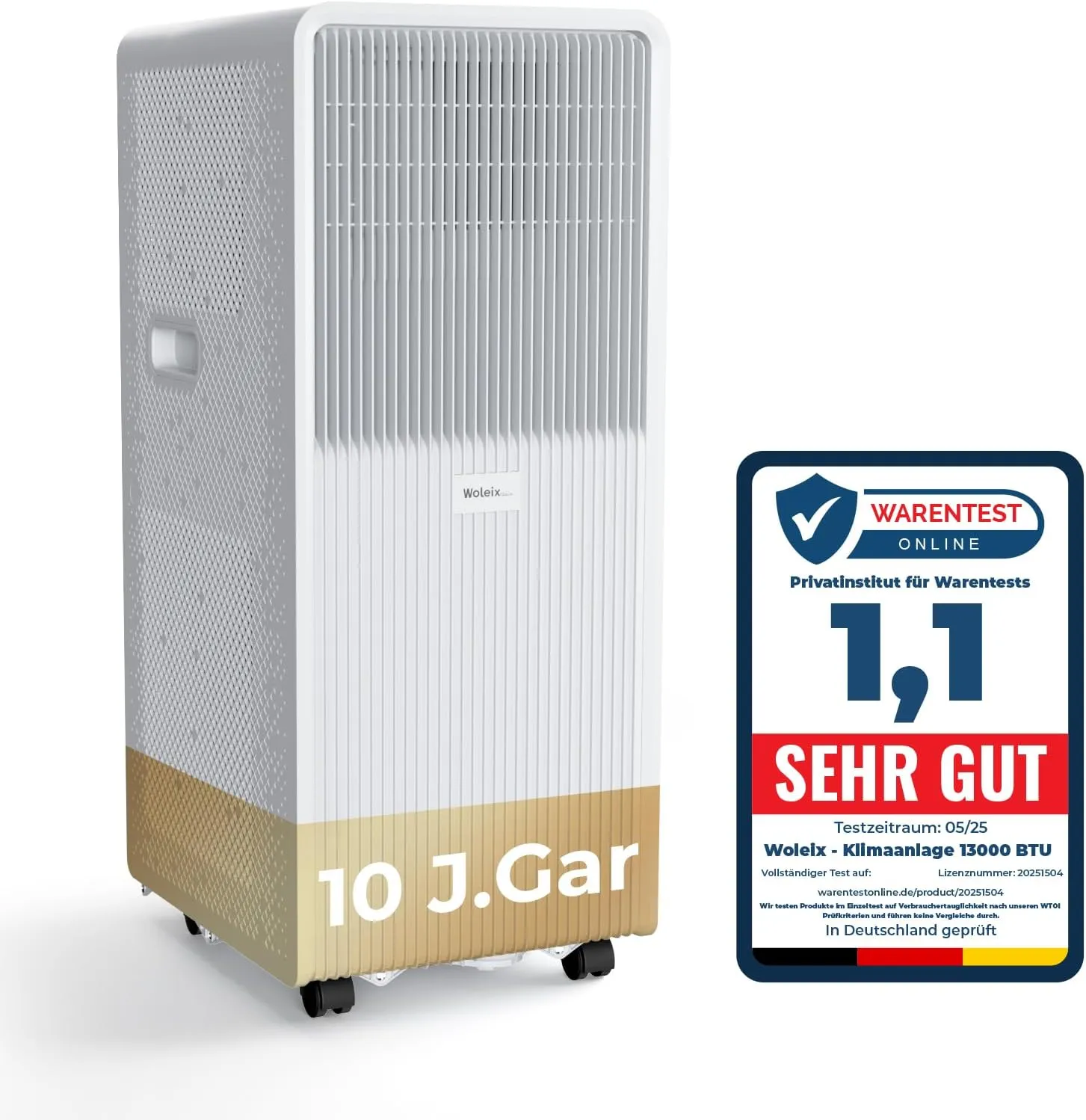 Mobile Air Conditioner 13200 BTU, Mobile Air Conditioning with Exhaust Hose, Mobile Air Conditioner Quiet 58 dB, with T…