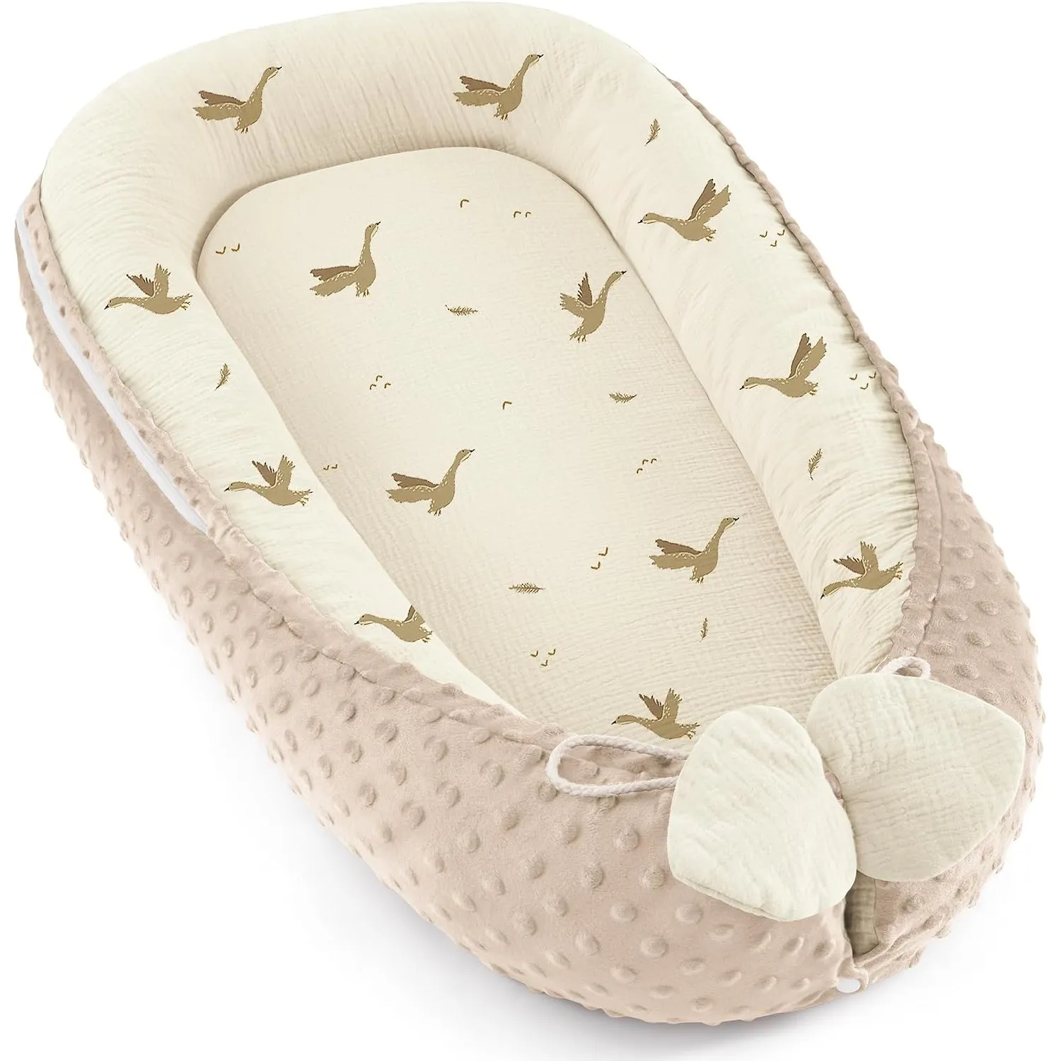 Bearmoss Babynestchen Kuschelnest Neugeborene Multifunktionale (Gans)