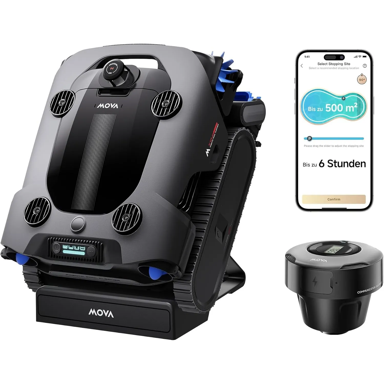 MOVA Rover X10 Roboter-Poolreiniger, 7-in-1 Omni Clean, KI Intelligenz | FloatDrive mit 38.000 l/h Saugkraft, EdgeDrive…