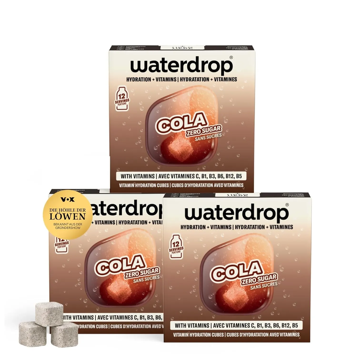 waterdrop® Cola - Zuckerfreie Softdrink Würfel mit Vitaminen