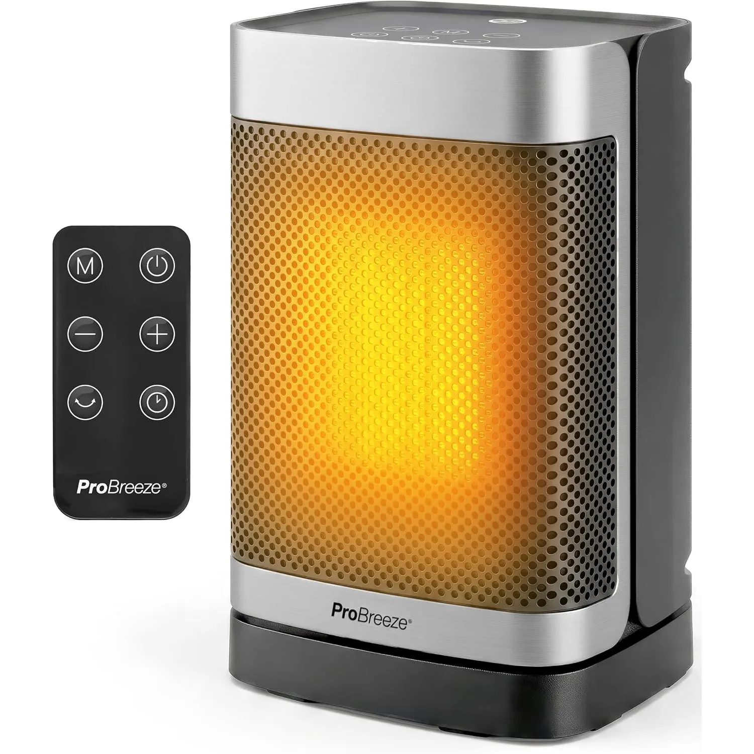 Pro Breeze ThermaCube Heizlüfter 1500W, Energiesparender Keramik-Heizlüfter mit Thermostat & Eco-Modus, Heizlüfter Bad …