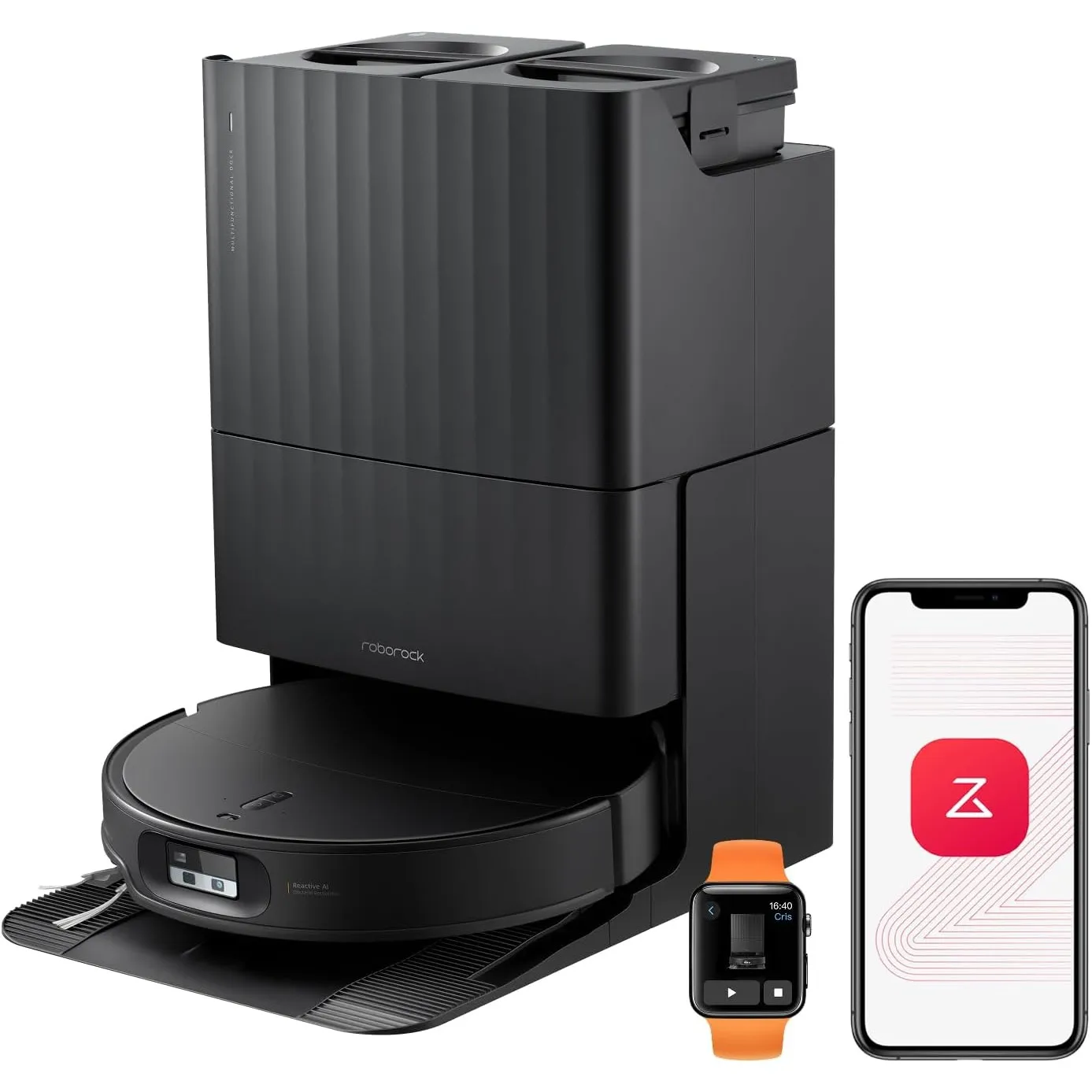 roborock Qrevo Edge 2 Saugroboter mit Wischfunktion, 25.000Pa Saugkraft