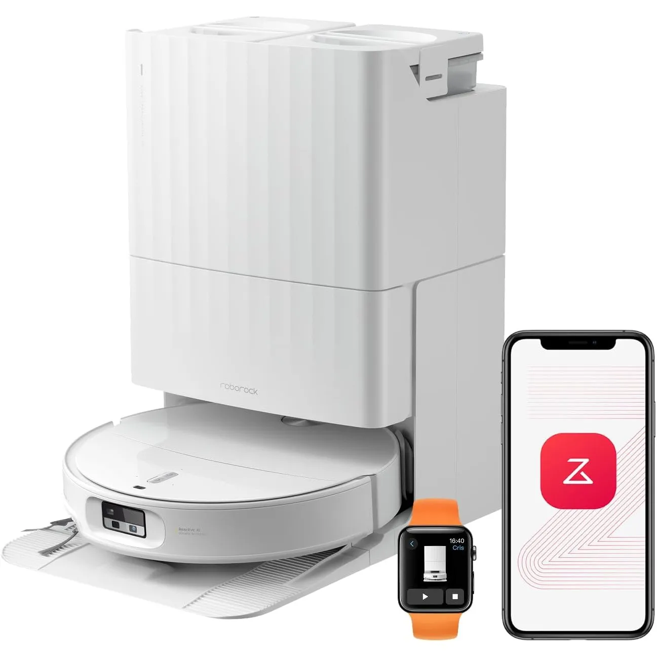 roborock Qrevo Edge 2 Saugroboter mit Wischfunktion, 25.000Pa Saugkraft