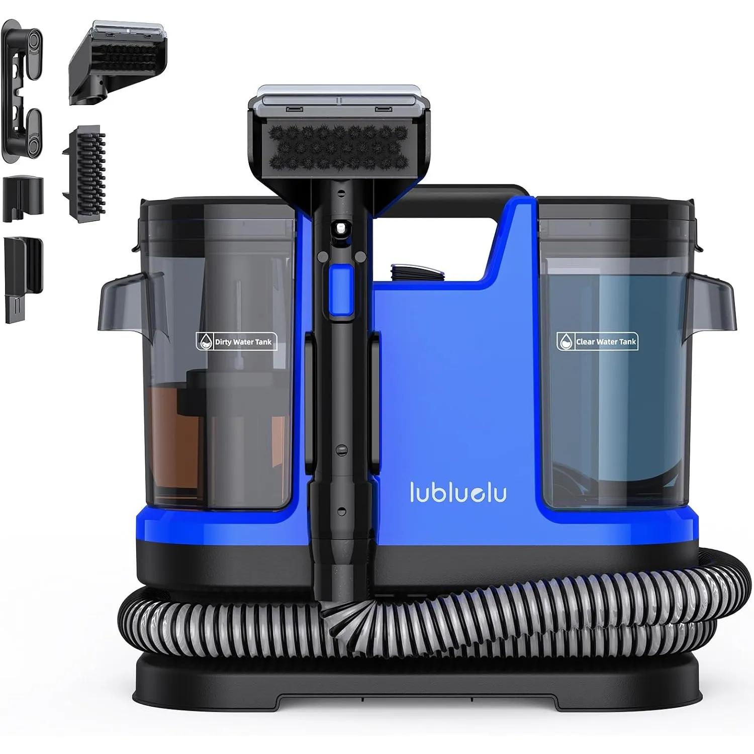 Lubluelu Nasssauger Polsterreiniger Gerät, 600 W 22 kPa Waschsauger Marineblau