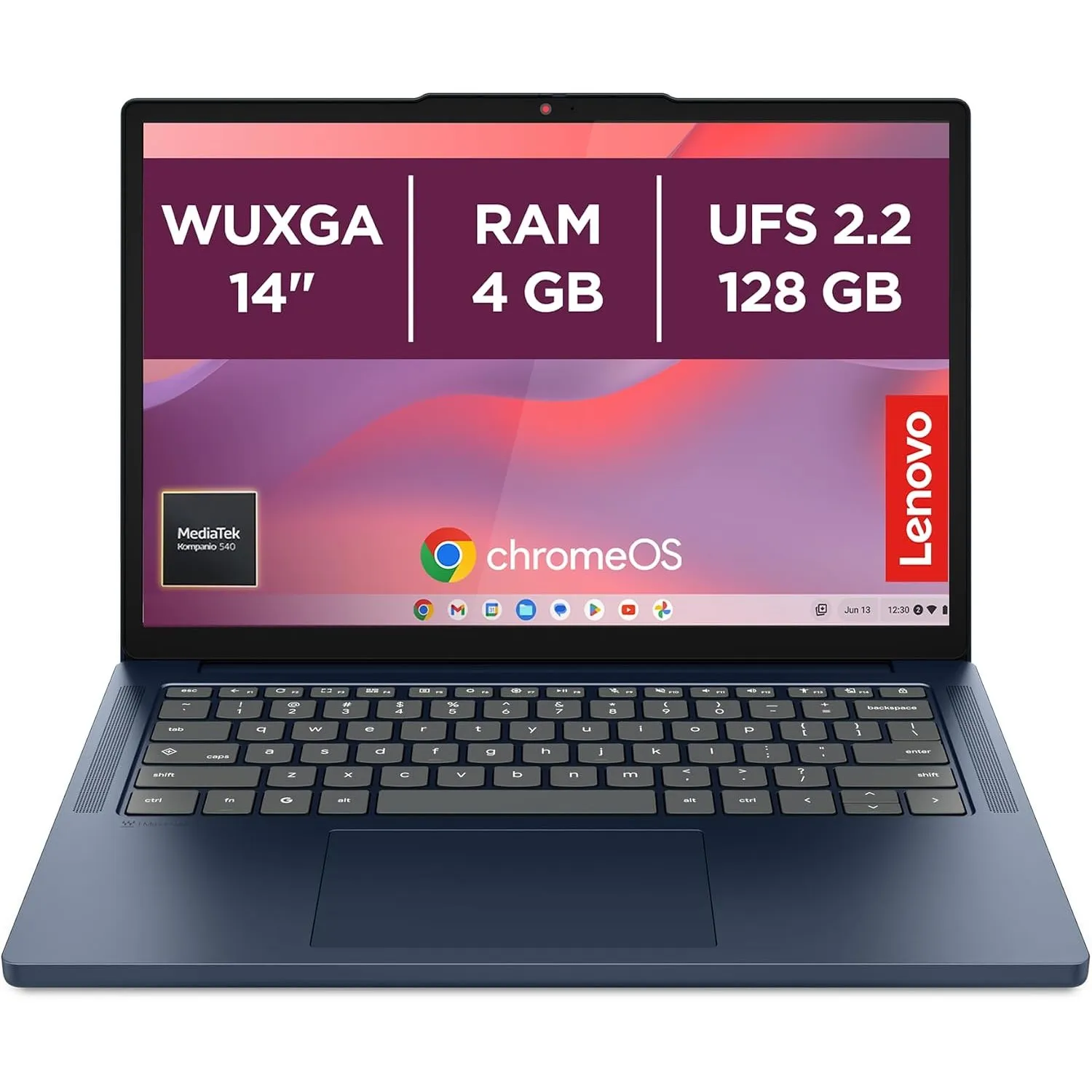 Lenovo Chromebook | Laptop | MediaTek | 4GB RAM| 128GB SSD