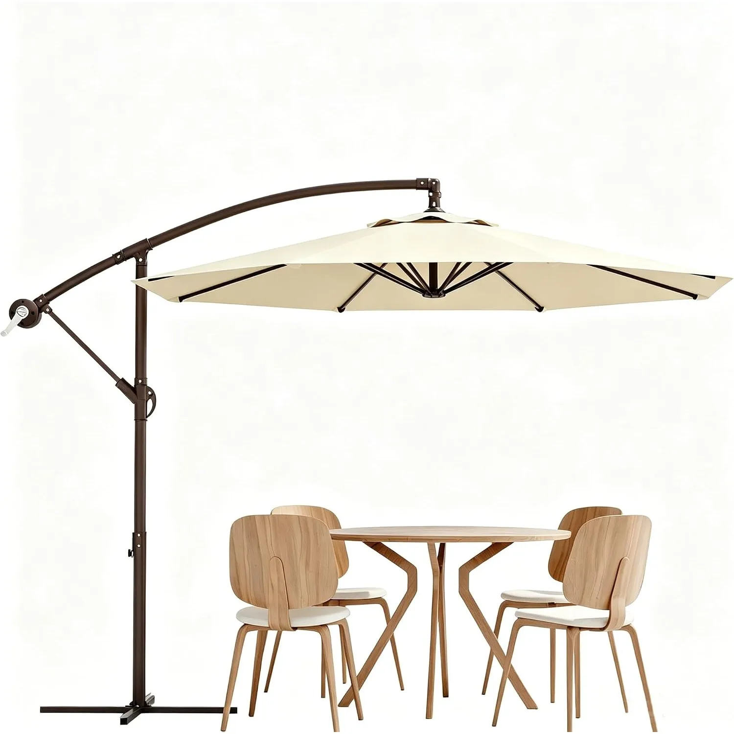 GarveeLife Sonnenschirm Ø300cm Ampelschirm 360° drehbar Gartenschirm mit Kurbel UV-Schutz UPF 50+ Wasserabweisender Gar…