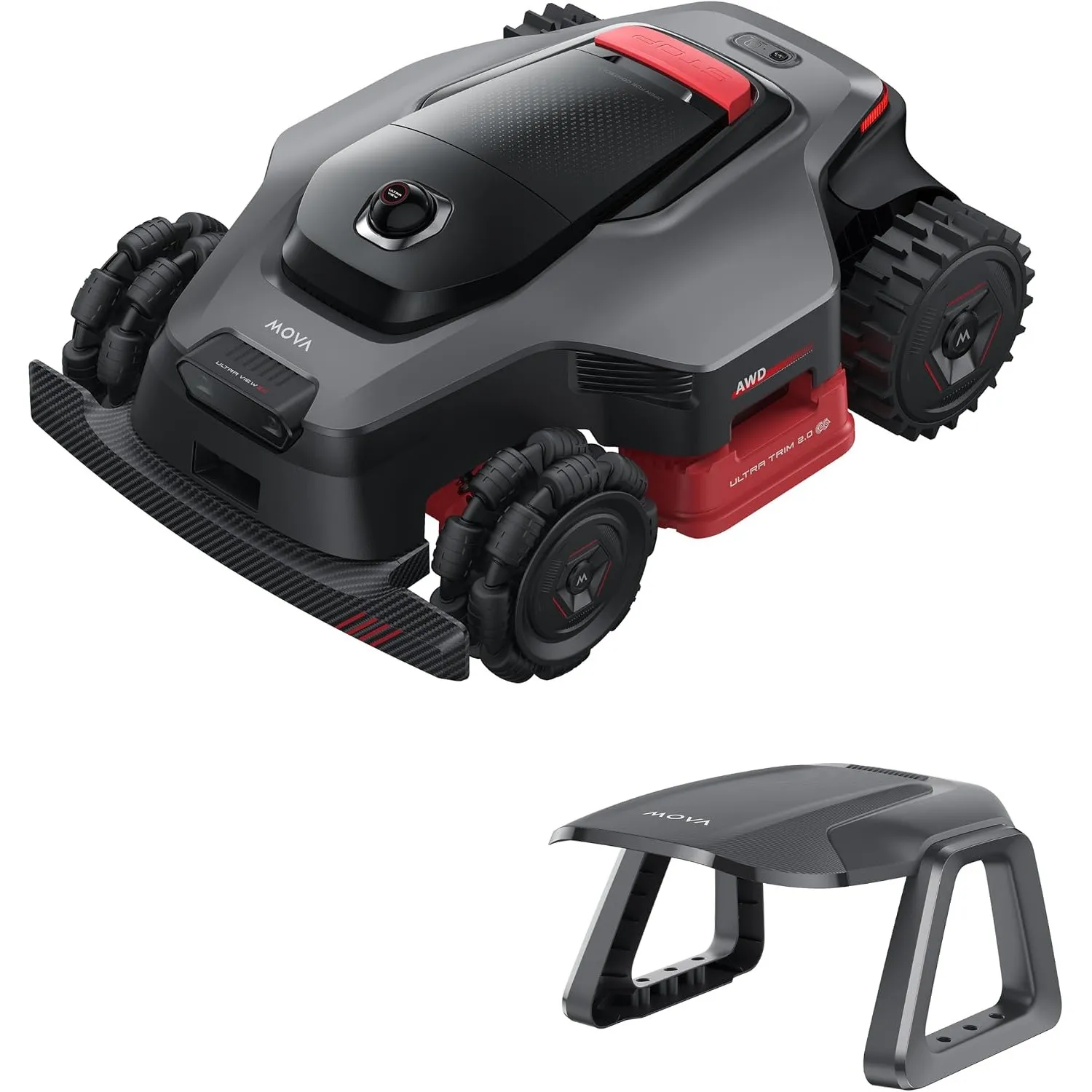MOVA LiDAX Ultra 2000 AWD Mähroboter mit Garage, 3D LiDAR & KI Dual Vision