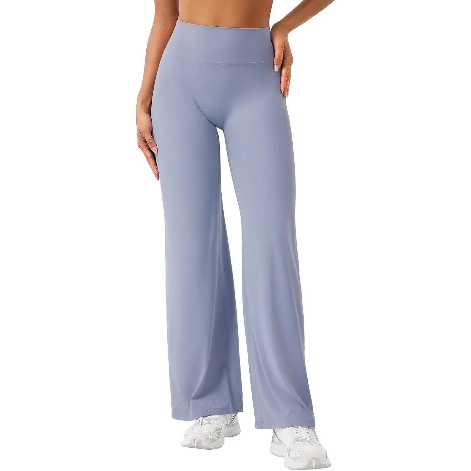 ZAAYO Nahtlose Straight Leggings Damen Flared Legging Yoga Hosen Gym Pant