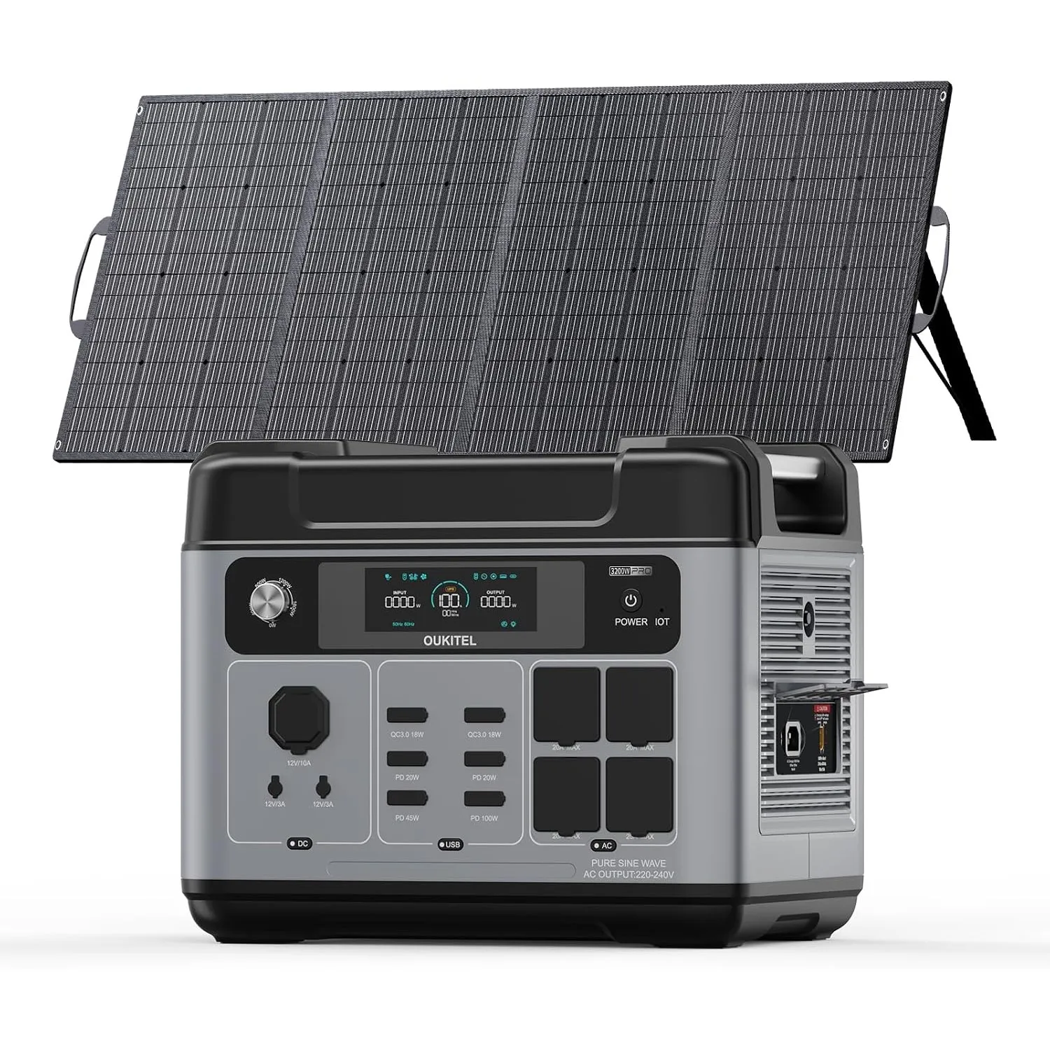 OUKITEL Solargenerator 3200W mit 200W Solarpanel