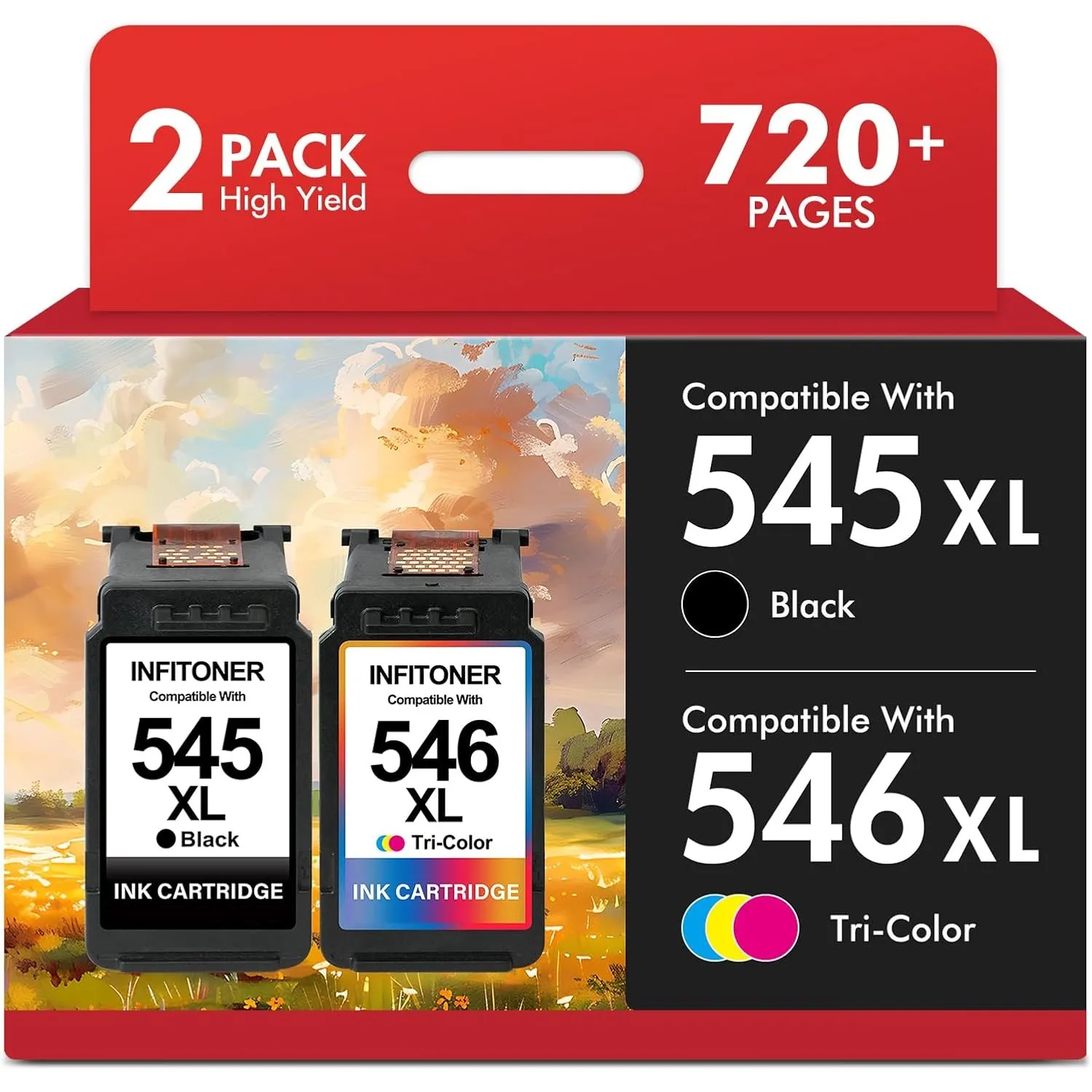 545XL 546XL Druckerpatronen Multipack PG 545 XL CL 546 XL TS3450 TS3400 Kompatibel für Canon Druckerpatrone 545 546 für…