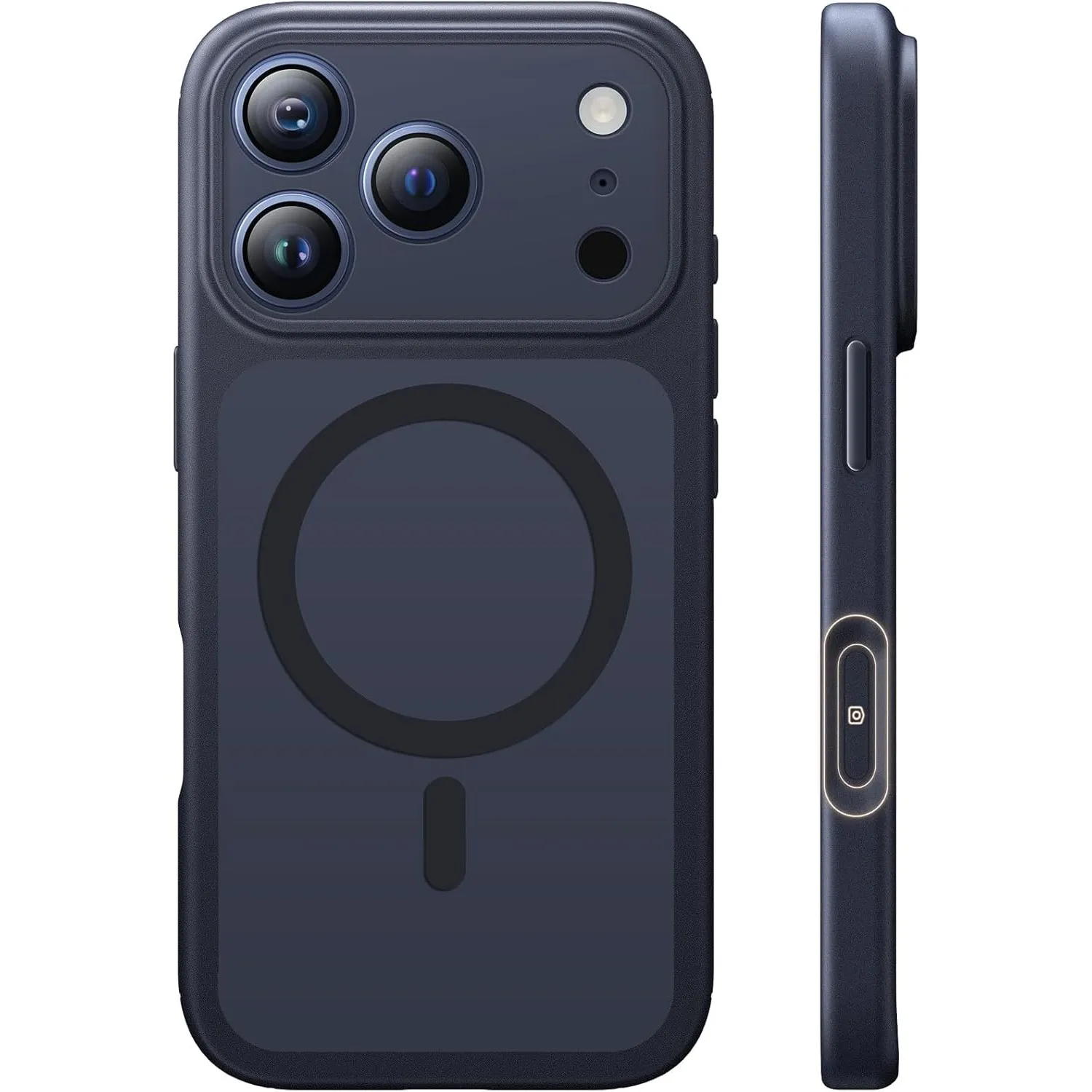 TAURI für iPhone 17 Pro Hülle 6,3 Zoll mit Mattrückseite - Schwarz