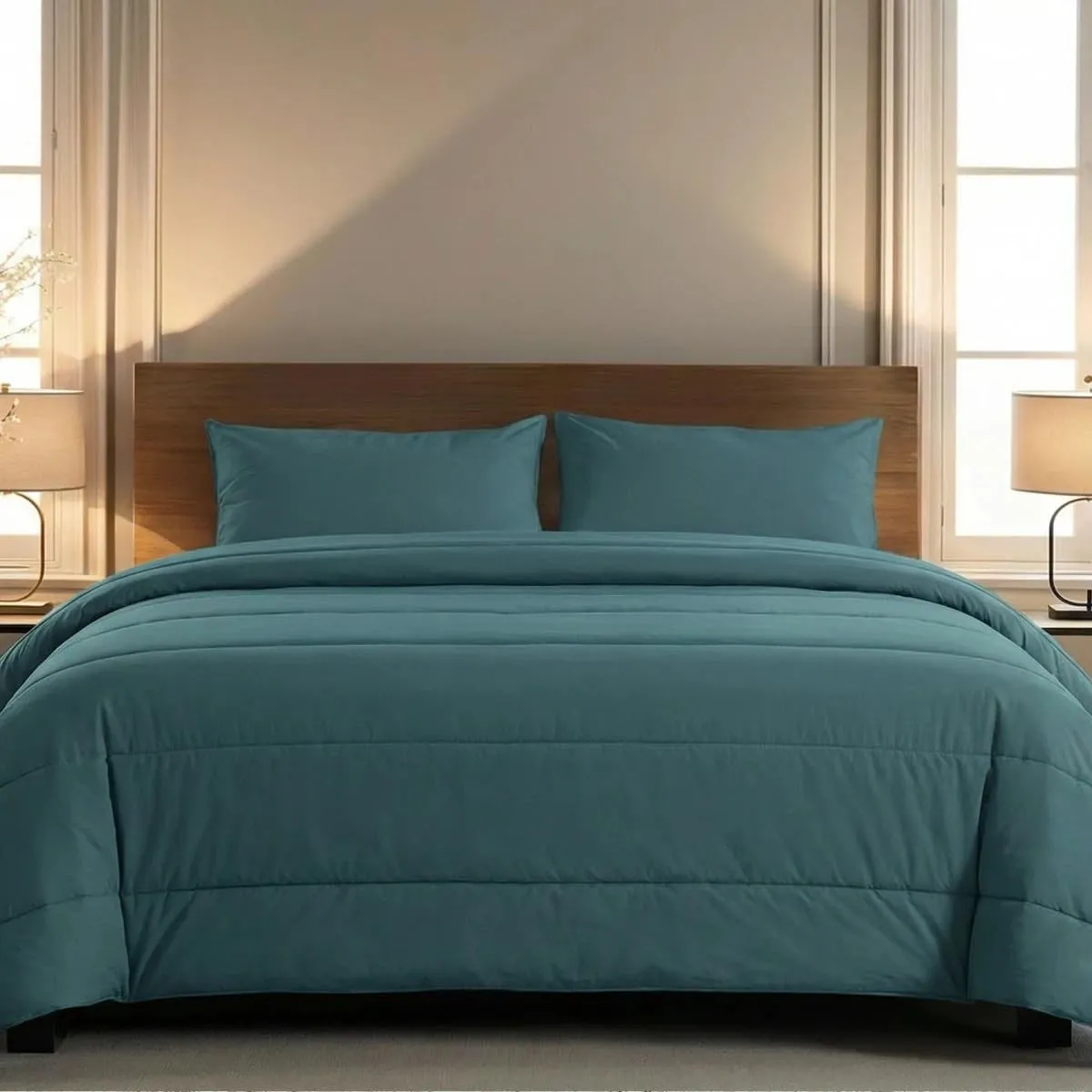 Zelesta® Comfort Uni 2-in-1 4-Jahreszeiten Ganzjahresbettdecke ohne Bezug – Bett in 10 Sek, Temperaturregulierend, Wasc…