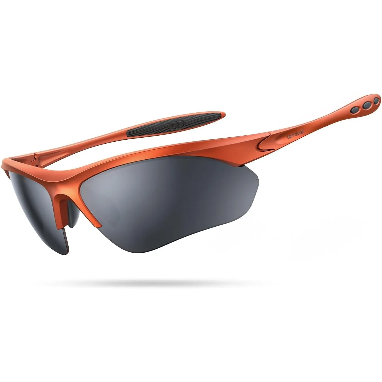 Lamicall Sportbrille Herren, Fahrradbrille Damen, UV400 Sonnenbrille Sport | [22g Ultraleicht & Multifunktional] Polari…