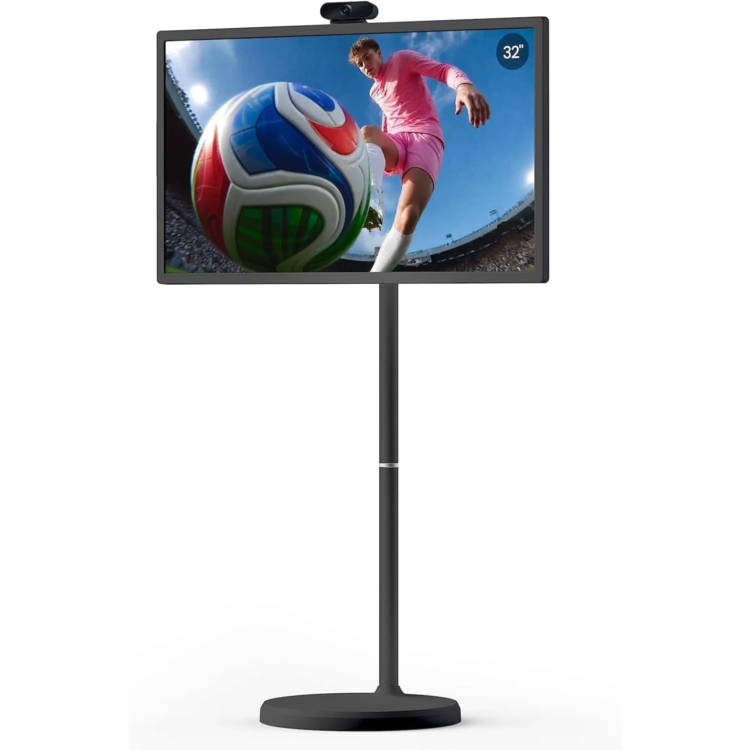 cozyla 32 Zoll Smart Portable TV mit integriertem Akku und Rollen