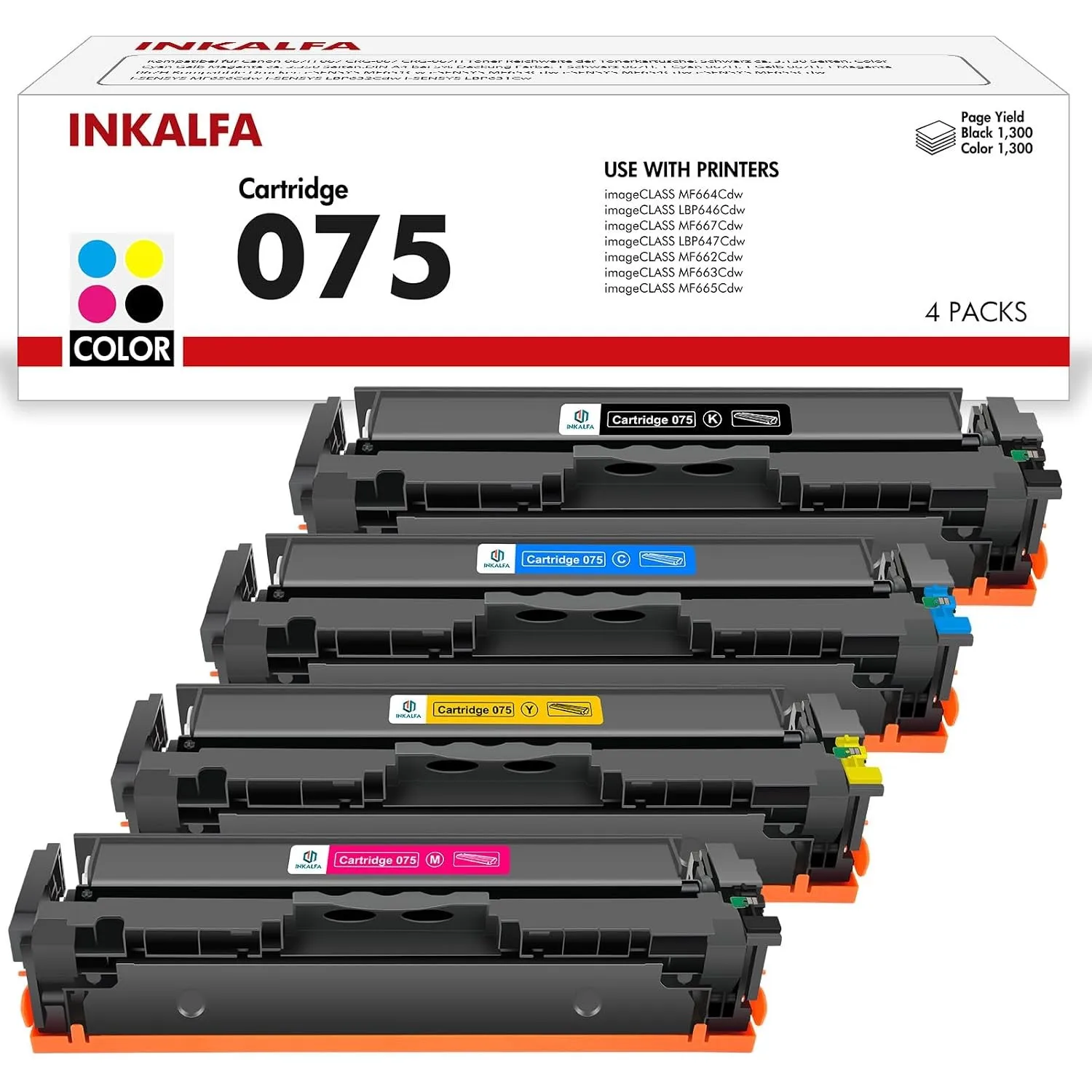 075 MF664Cdw Toner Kompatibel für Canon Cartridge 075 075H I-sensys LBP646Cdw MF667Cdw LBP647Cdw MF663Cdw MF662Cdw MF66…