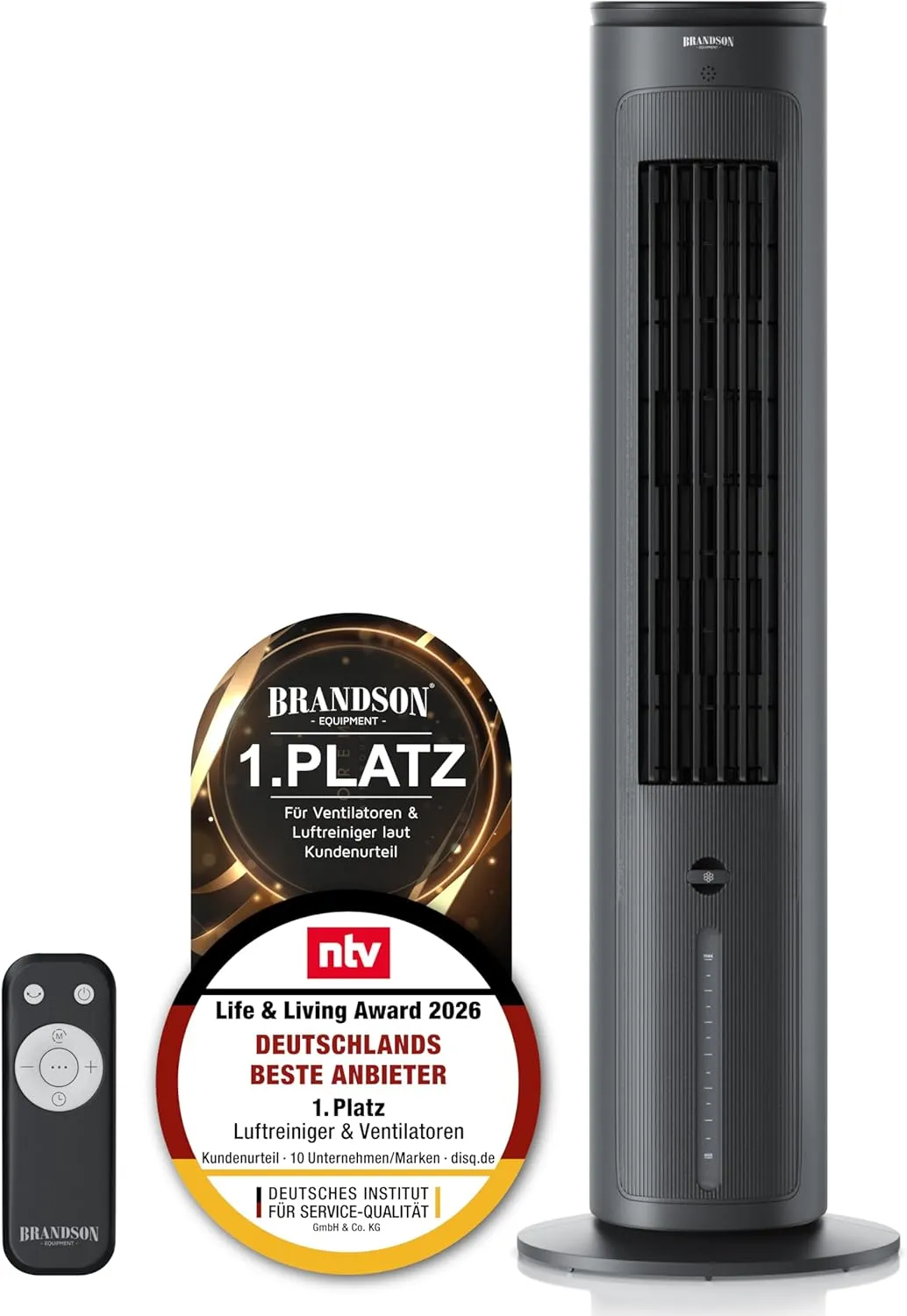 Brandson - Air Cooler with Water Cooling Evaporative Cooler - Award Winner 2026 - Fan Tower Fan - Mobile Air Conditioni…