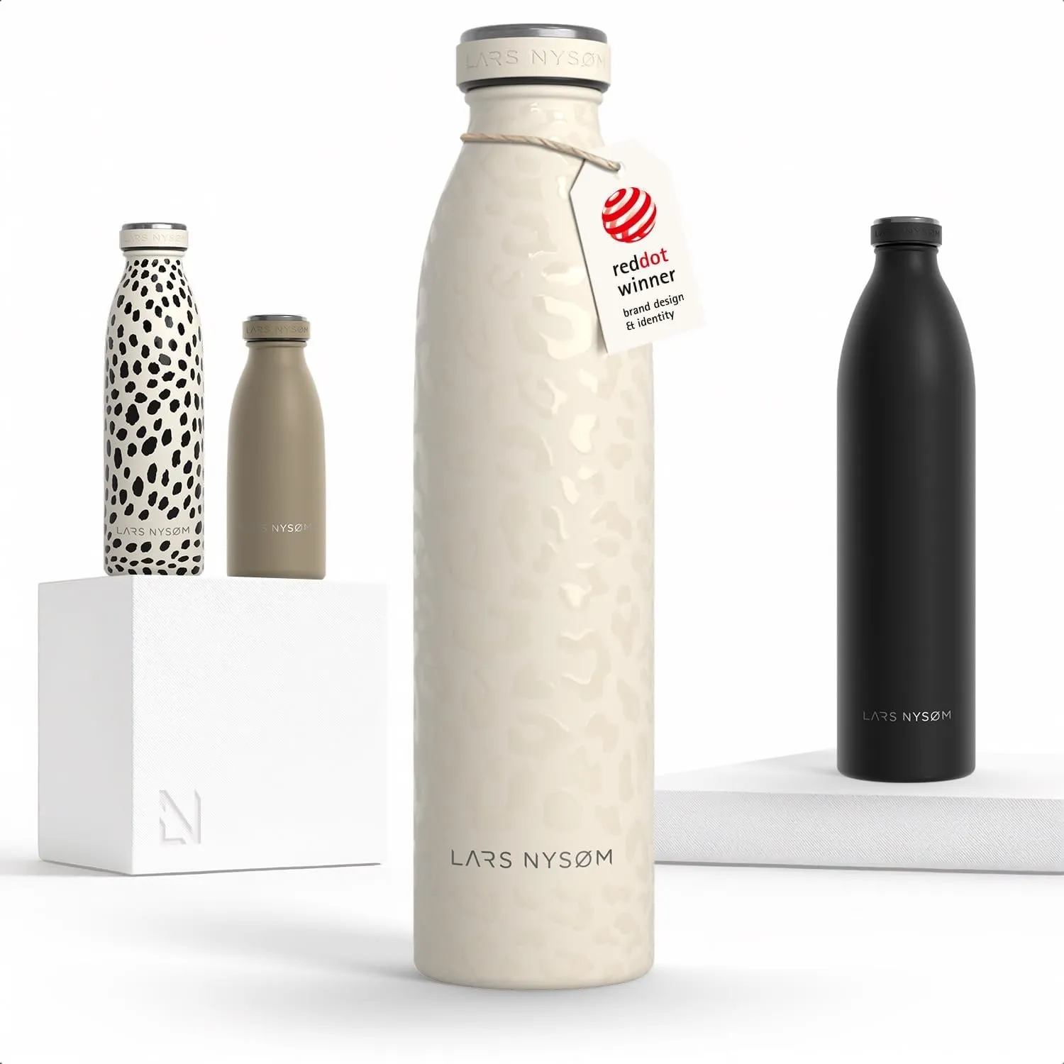 LARS NYSØM Trinkflasche 750ml - Trinkflasche Edelstahl - Thermosflasche