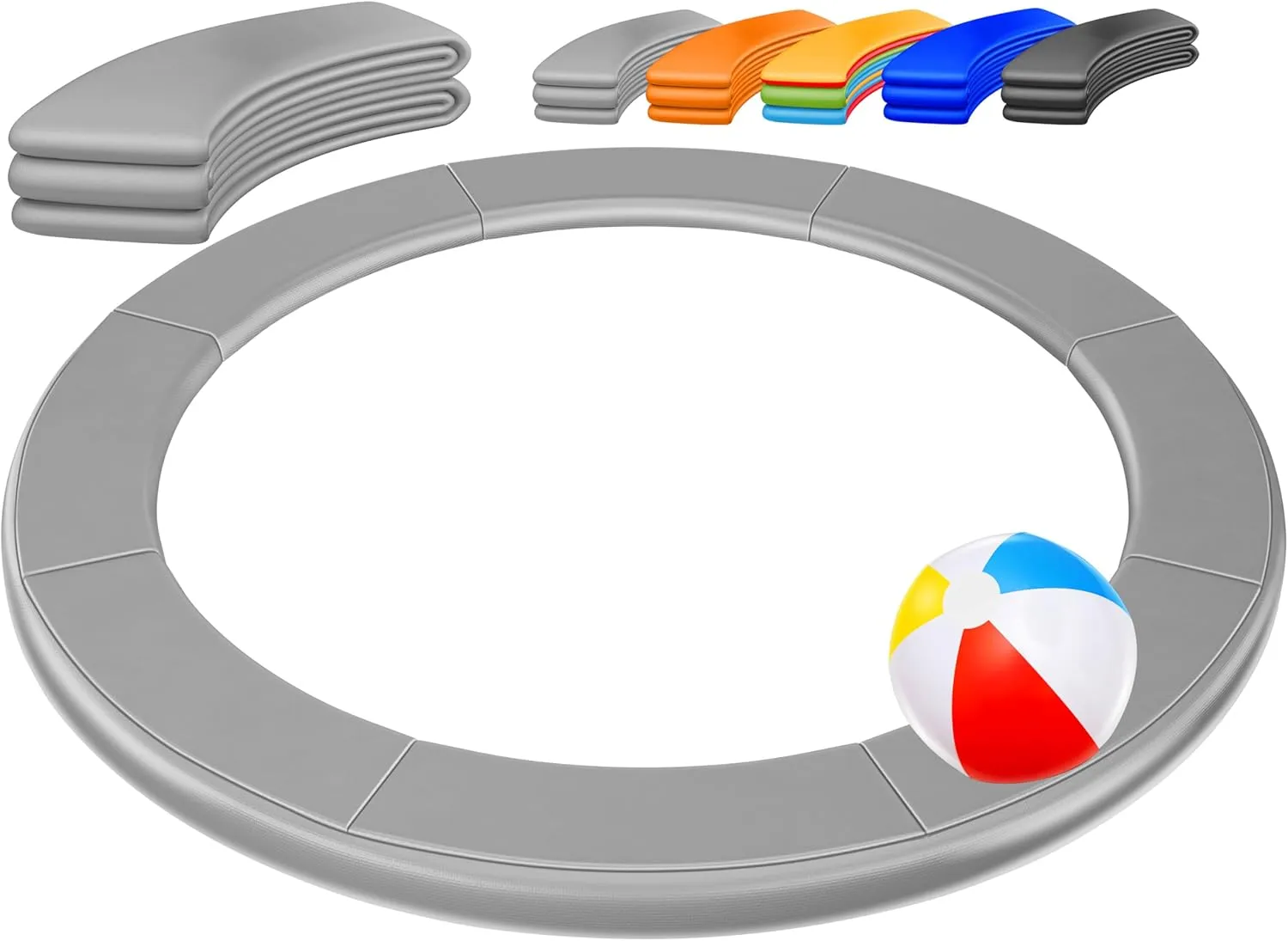 KESSER® - Trampolin Randabdeckung Ø 244, 305, 366, 426 cm, 30cm breit 100% UV-beständig reißfest Federabdeckung inkl. B…