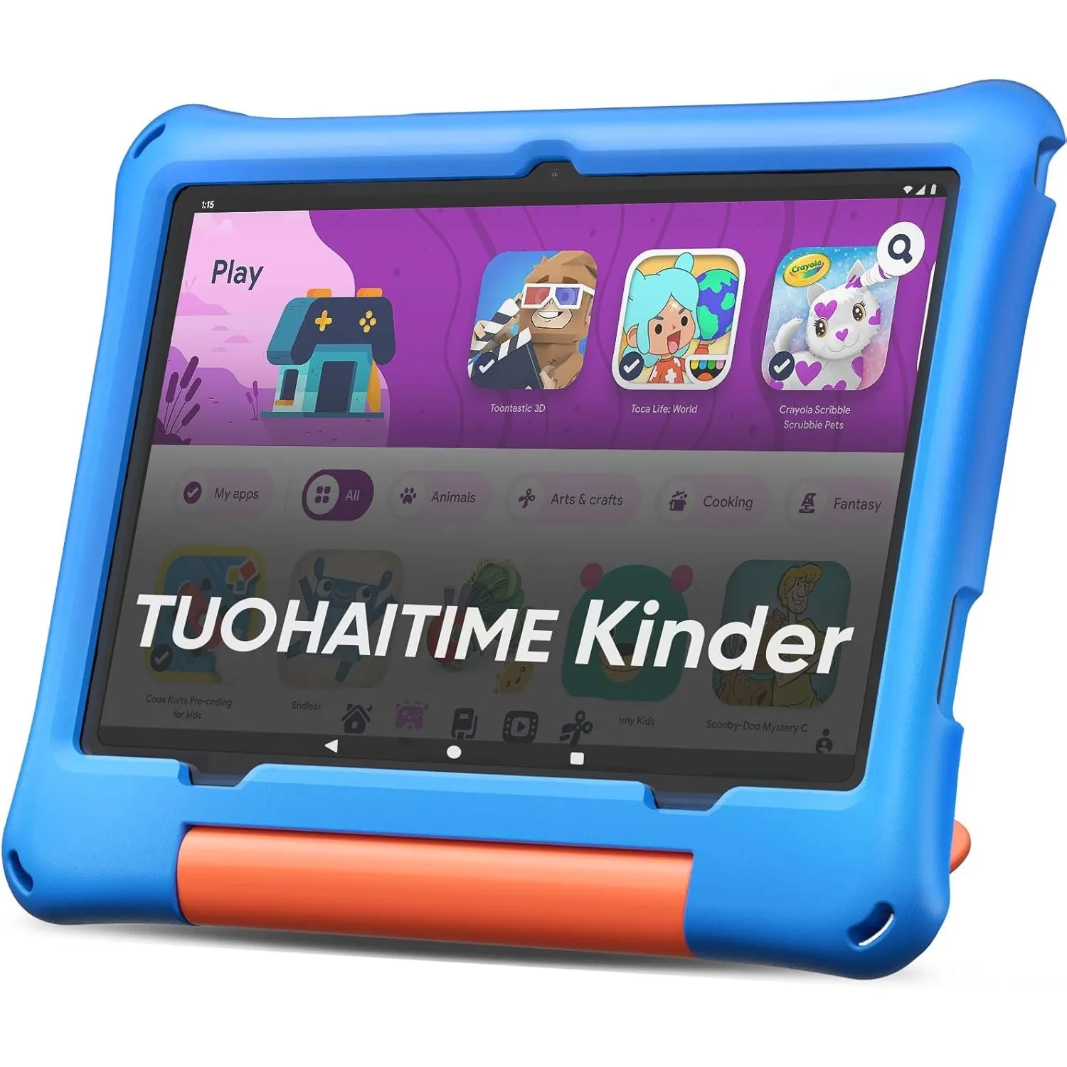 Kinder Tablet 10.1 Zoll Android 16 mit 30GB RAM+64GB ROM 2TB erweiterbar Tablet, Kindersicherung/Elternkontrolle,GPS, F…