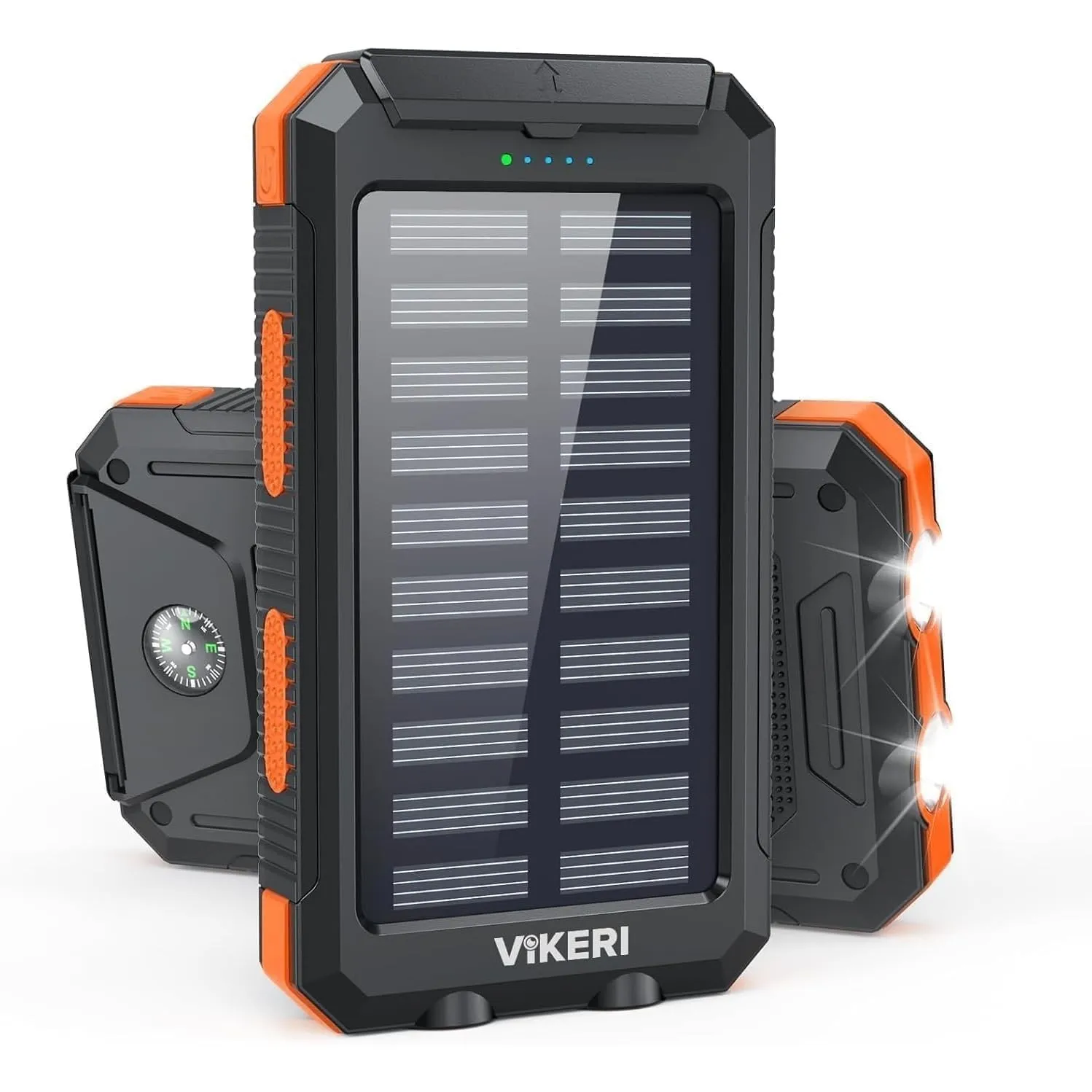 Vikeri Solar Powerbank 26800mAh, Powerbank Solar Wasserdichtes USB C Externer Akku mit 4 Outputs, Power Bank für Smartp…