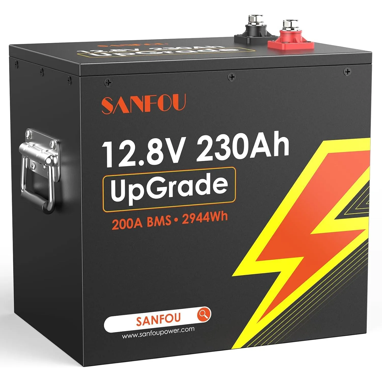 12V230Ah UpGrade LiFePO4 Batterie mit 200A BMS, Deep-Cycle-Batterien, Max. 2944Wh Lithium-Batterie, 5000-15000 mal Auto…