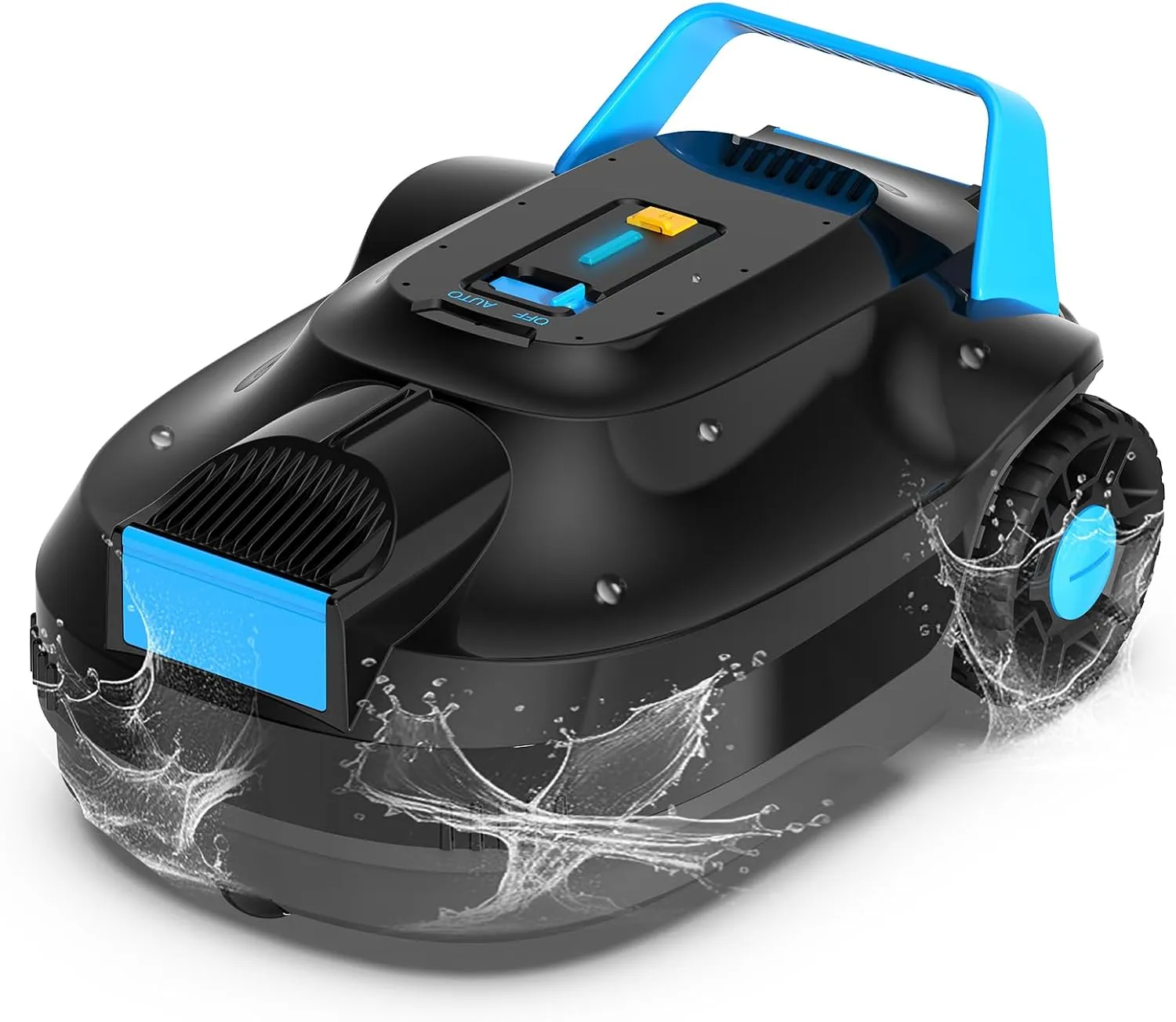 Poolroboter, Kabelloser Poolsauger Akku 5000 mAh, 120 Minuten Reinigungszeit, Automatische Reinigung mit Selbsteinparkf…