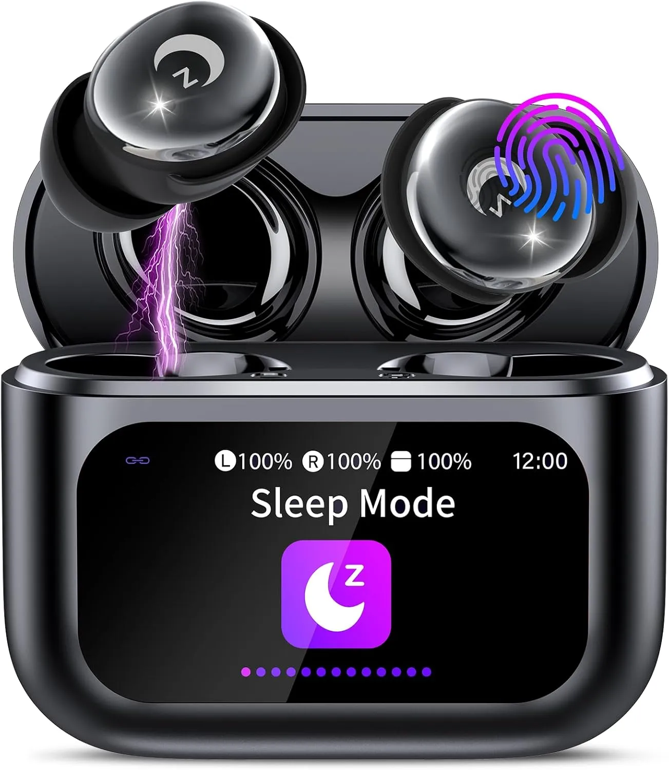 Bluetooth Kopfhörer, Mini 48 Std Schlafkopfhörer Bluetooth 5.4 mit Touchscreen, 2026 Neue in Ear Kopfhörer Kabellos mit…