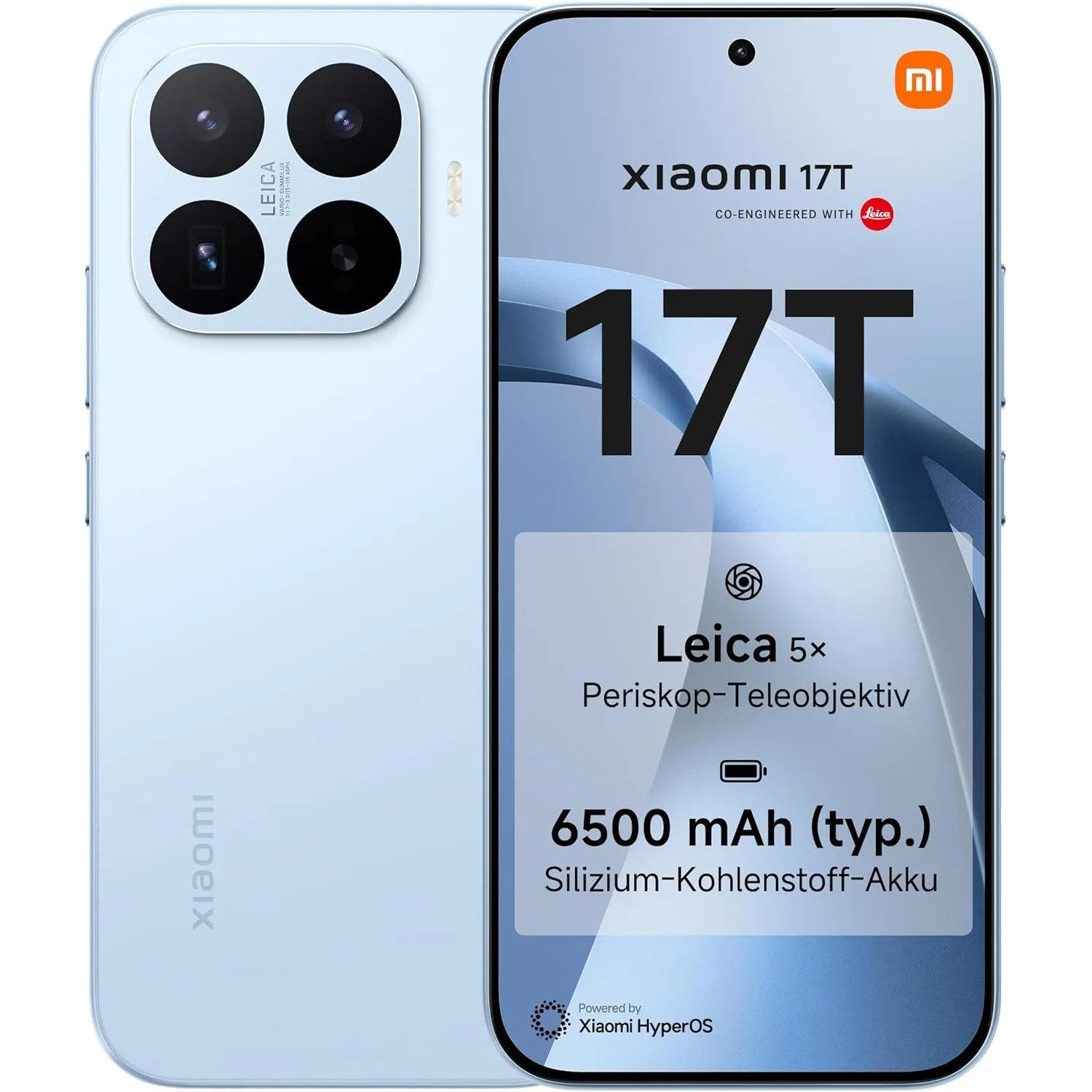 XIAOMI 17T Smartphone 12+256GB, 6500mAh Akku, Leica 5X Telekamera, Violett