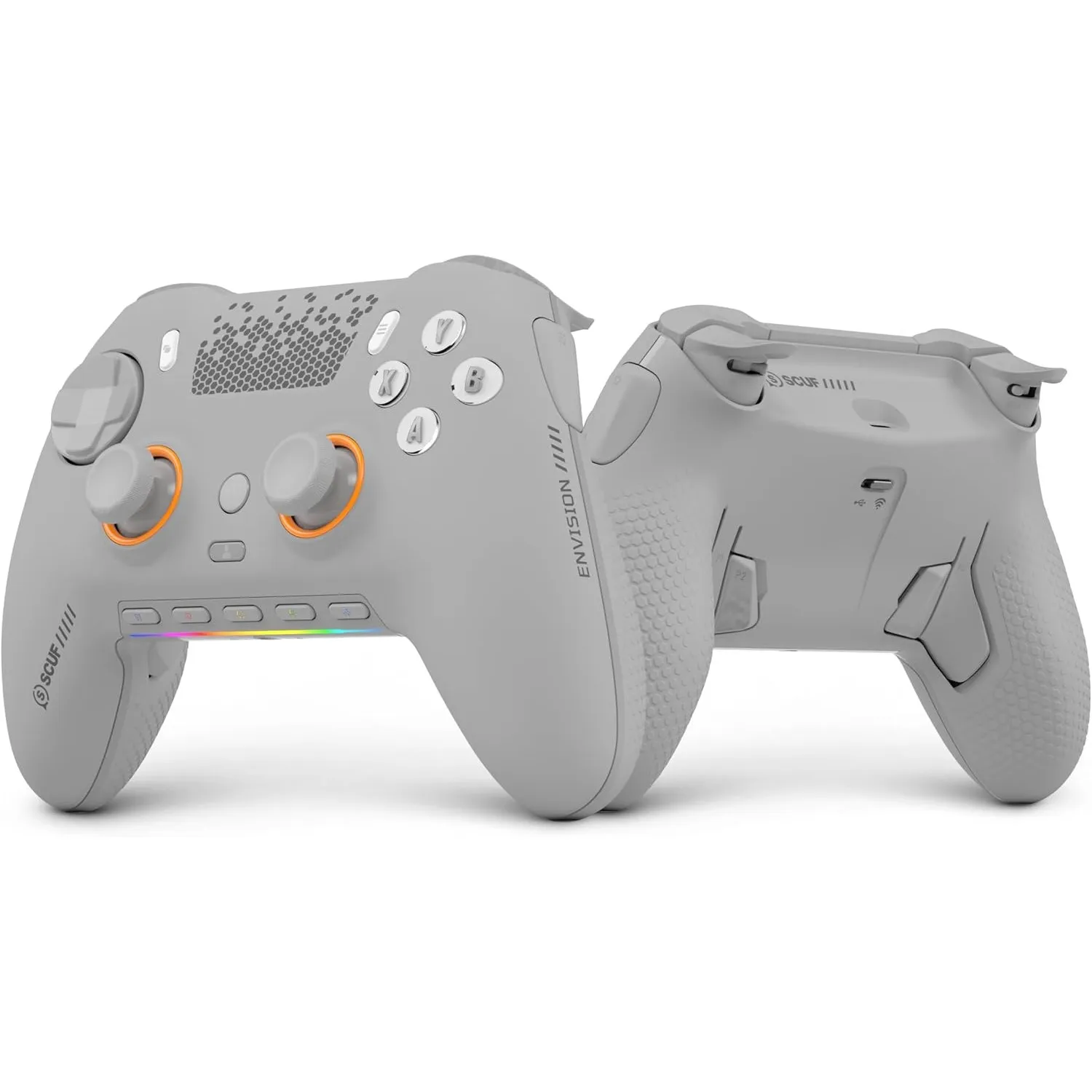 Scuf ENVISION PRO V2 (2025) Kabelloser PC Gaming-Controller – Hellgrau