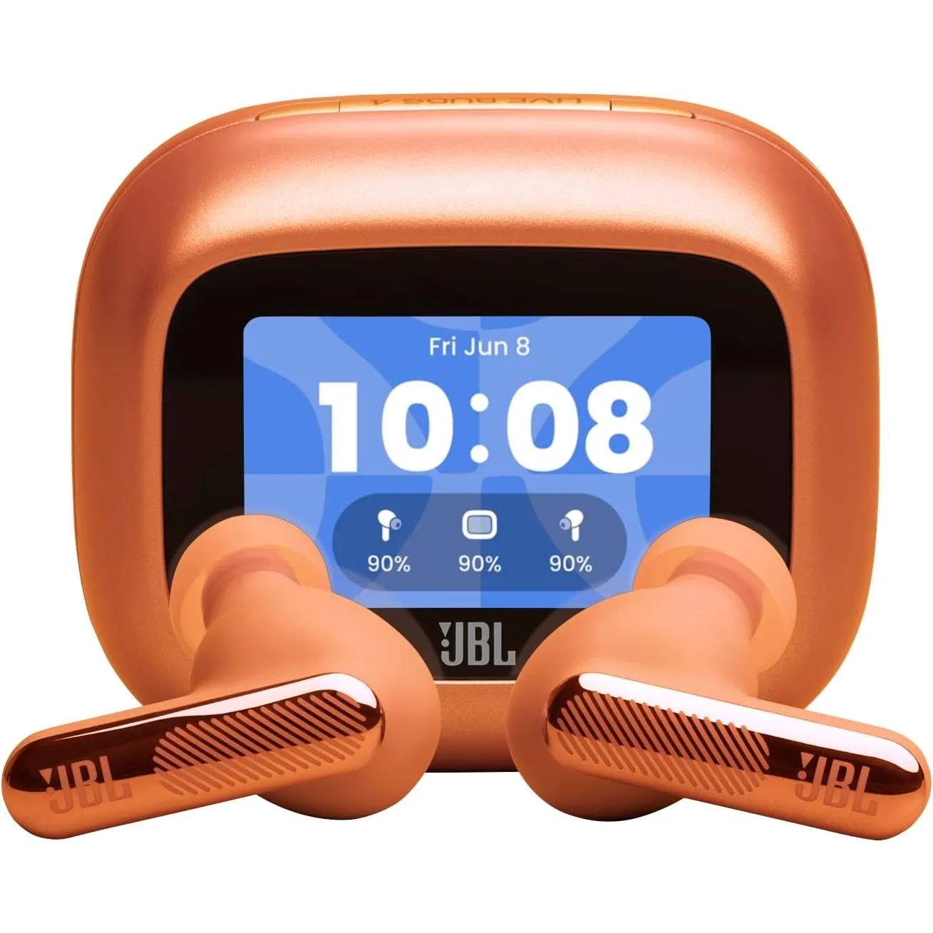 JBL Live Beam 4, Kabellose Noise-Cancelling-Ohrhörer, Orange
