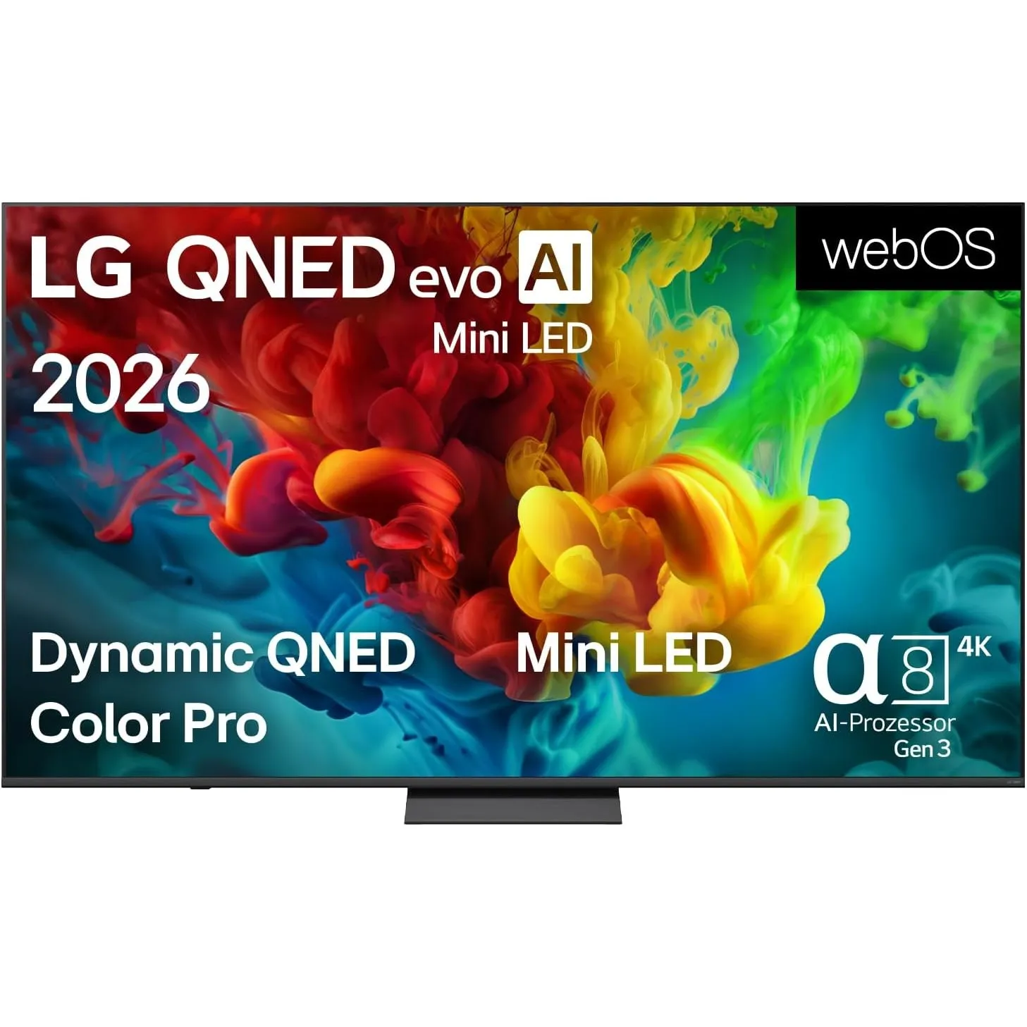 LG 85QNED83B6A TV 85 Zoll (215 cm) 4K QNED evo Mini LED AI TV (α8 Gen3 4K AI Prozessor, webOS 26, 120Hz (VRR bis zu 144…