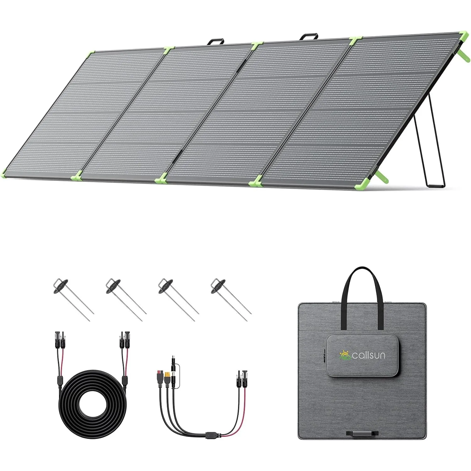 500W Faltbares Bifaziales Solarpanel, N-Typ 16BB, Ultraleicht, IP68-Schutz