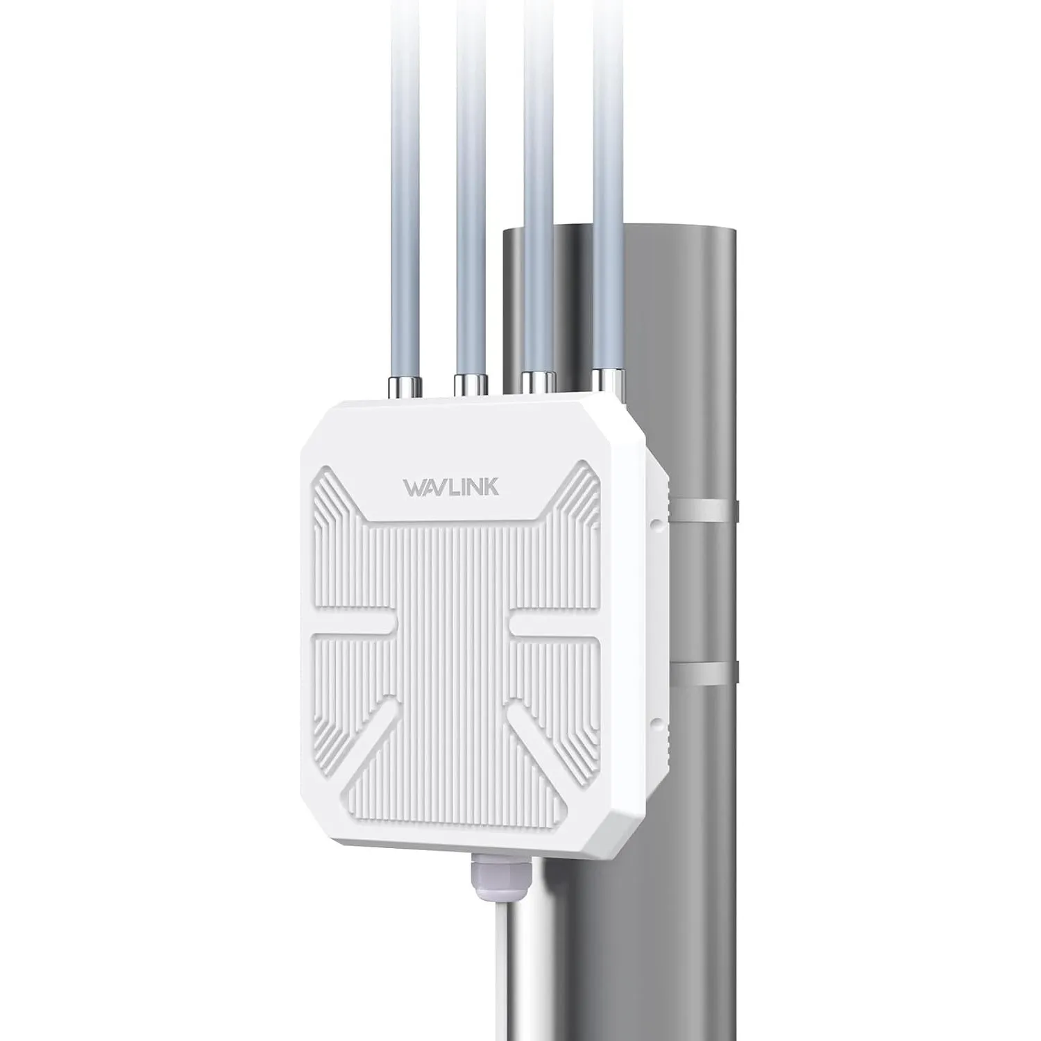 WAVLINK Outdoor WiFi 6 Mesh Verstärker - 1800Mbit/s Dual-Band (2,4G+5G) Outdoor Router & Access Point mit PoE, 4x8dBi H…