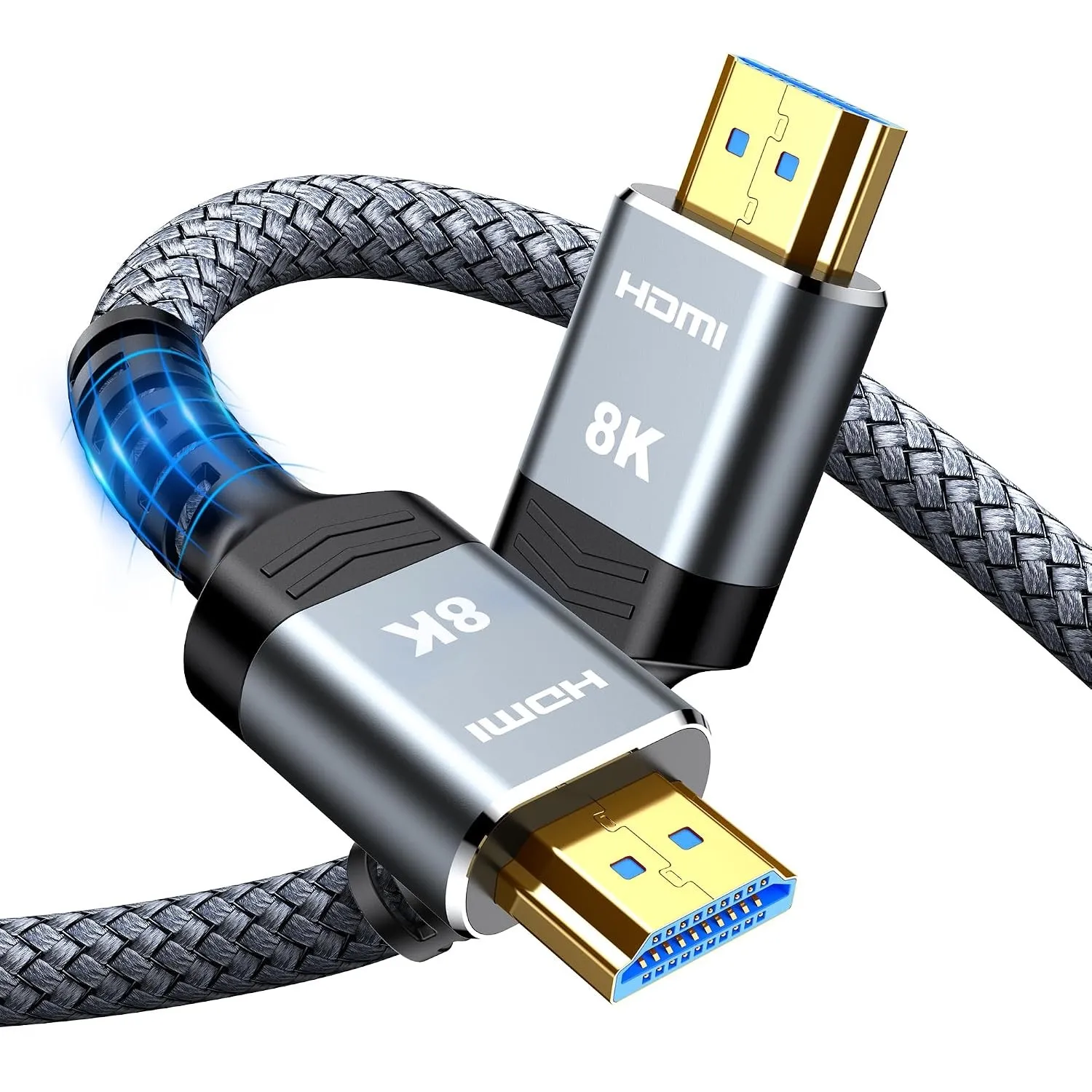 SNOWKIDS 8K Glasfaser HDMI 2.1 Kabel 30M, HDMI Kabel 48Gbps Ultra Highspeed