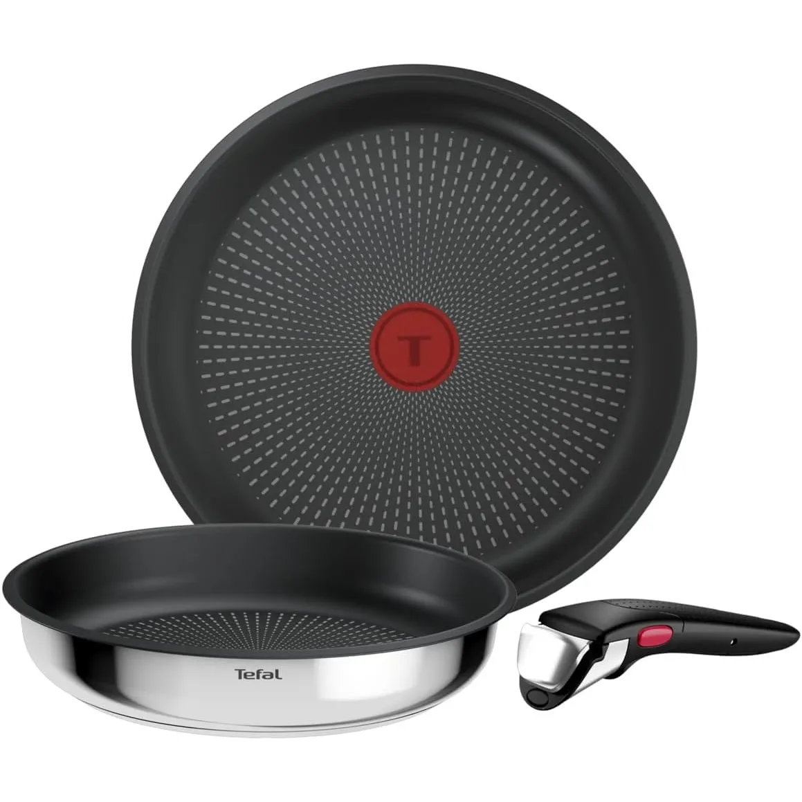 Tefal Ingenio Comfort Max 3-tlg. Pfannen-Set, stapelbar, platzsparend