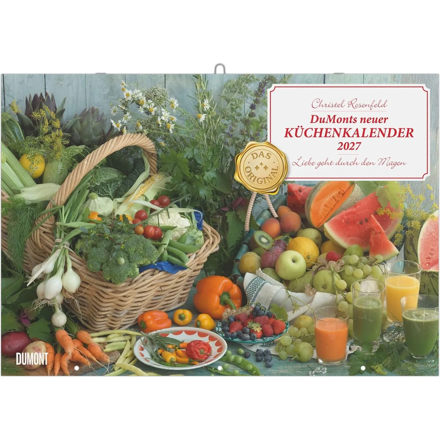 DuMonts neuer Küchenkalender 2027: Wandkalender 42x29 cm (42x85 cm geöffnet) mit saisonalen Rezepten, Gedichten und Fot…