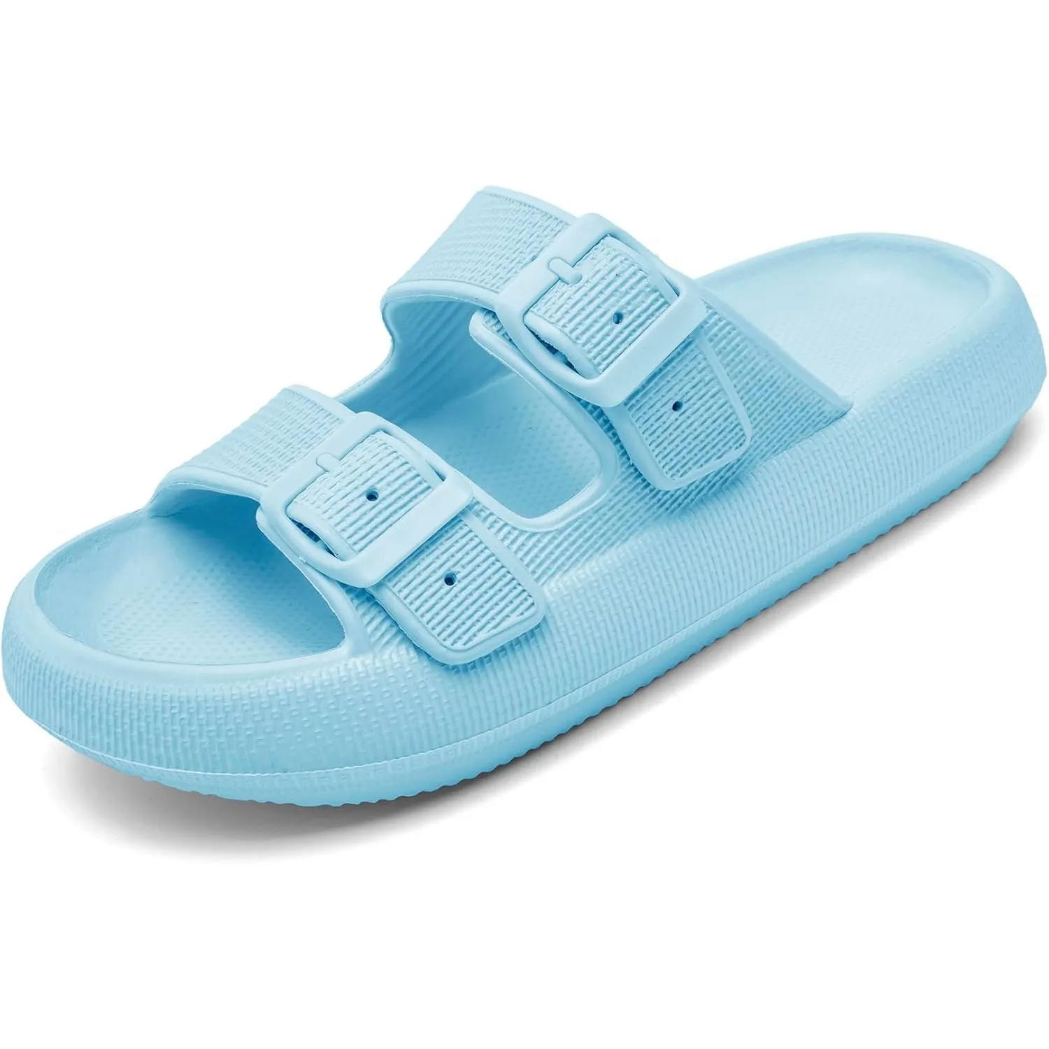 Cozyslides Original Damen Herren,Wolkenschuhe Damen Sandalen mit Verstellbaren Schnallen Rutschfest Schnell Trocknend S…