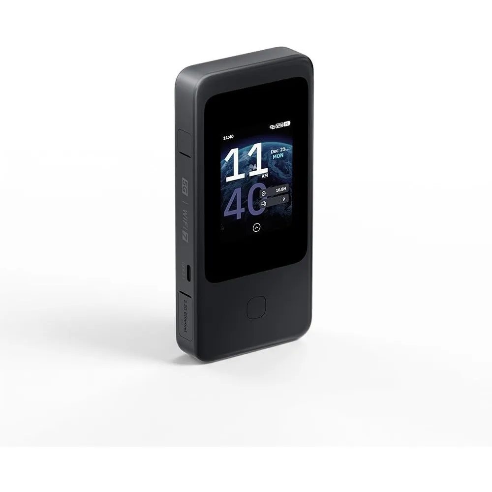 GL.iNet GL-E5800 EU MUDI 7 5G Tri-Band Wi-Fi 7 Reiserouter mit eSIM